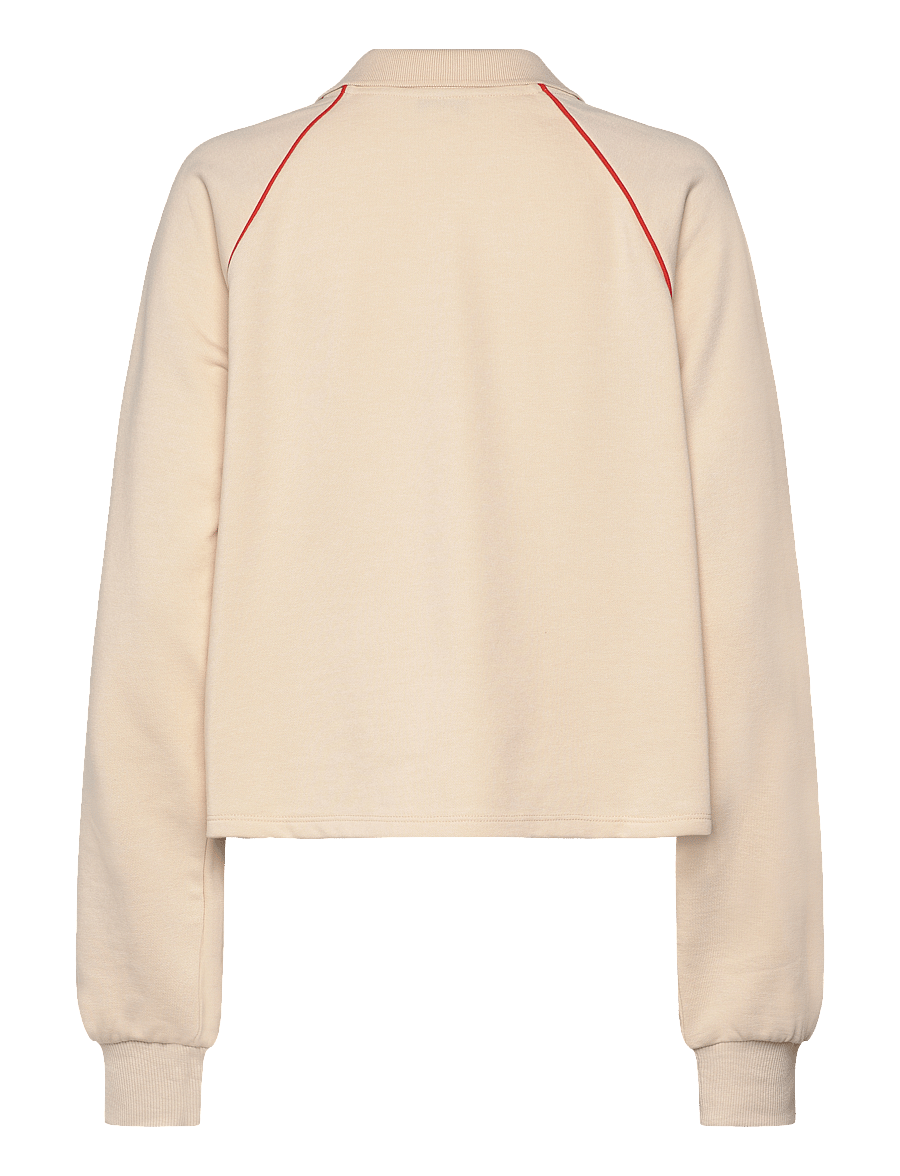 Monki - Sporty Boxy Terry Sweatshirt - moetrendid - beige dusty light - 1
