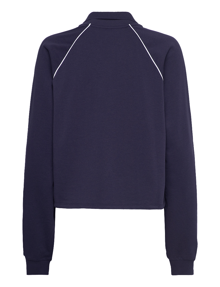 Monki - Sporty Boxy Terry Sweatshirt - mode trends - blue dark - 1