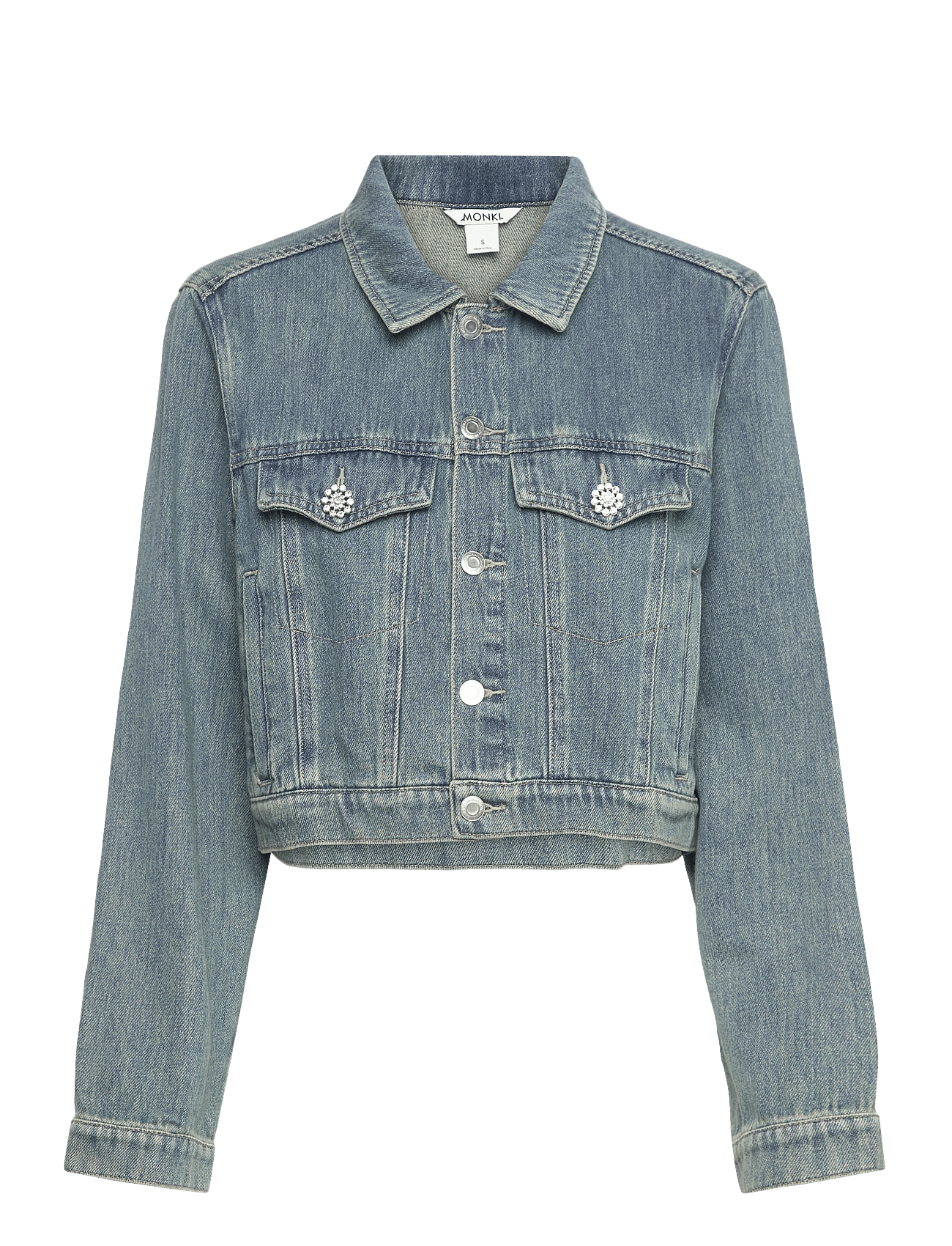Monki - Cropped Denim Jacket -