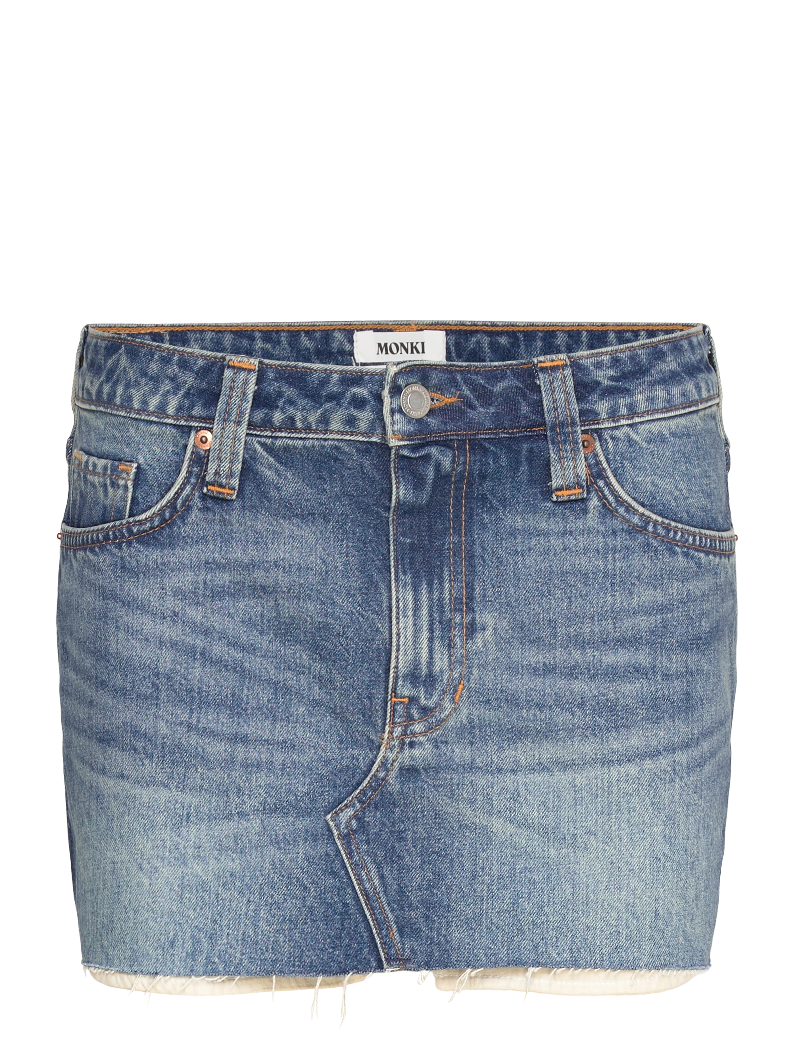 LOW WAIST MINI SKIRT - BLUE MEDIUM DUSTY