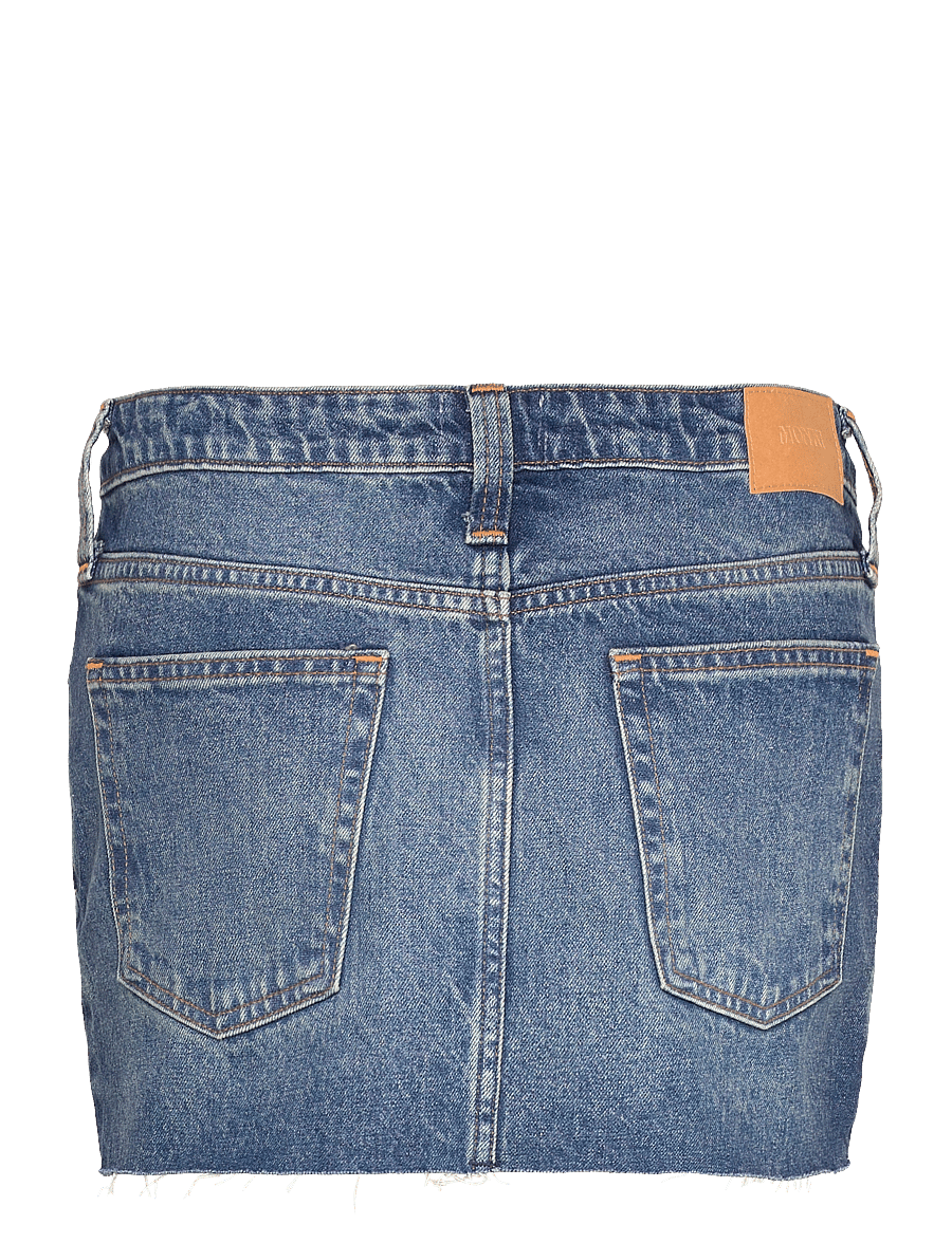 Monki - LOW WAIST MINI SKIRT - teksaseelikud - blue medium dusty - 1