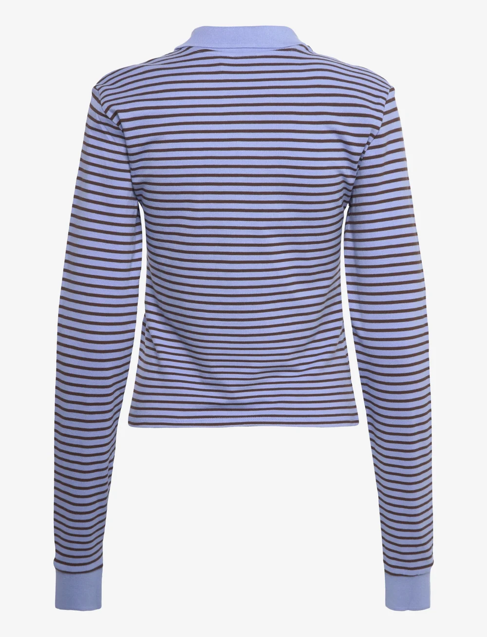 Monki - Long-Sleeved Polo Top - polosärgid - blue medium - 1