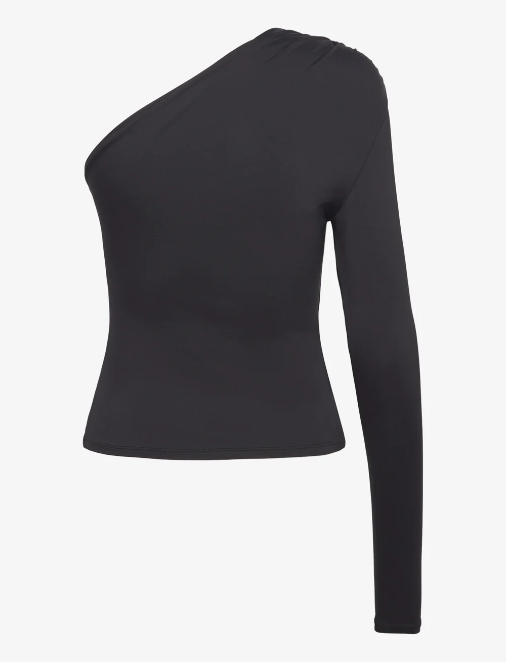 Monki - ONE SHOULDER TOP - langärmlige tops - black dark - 1