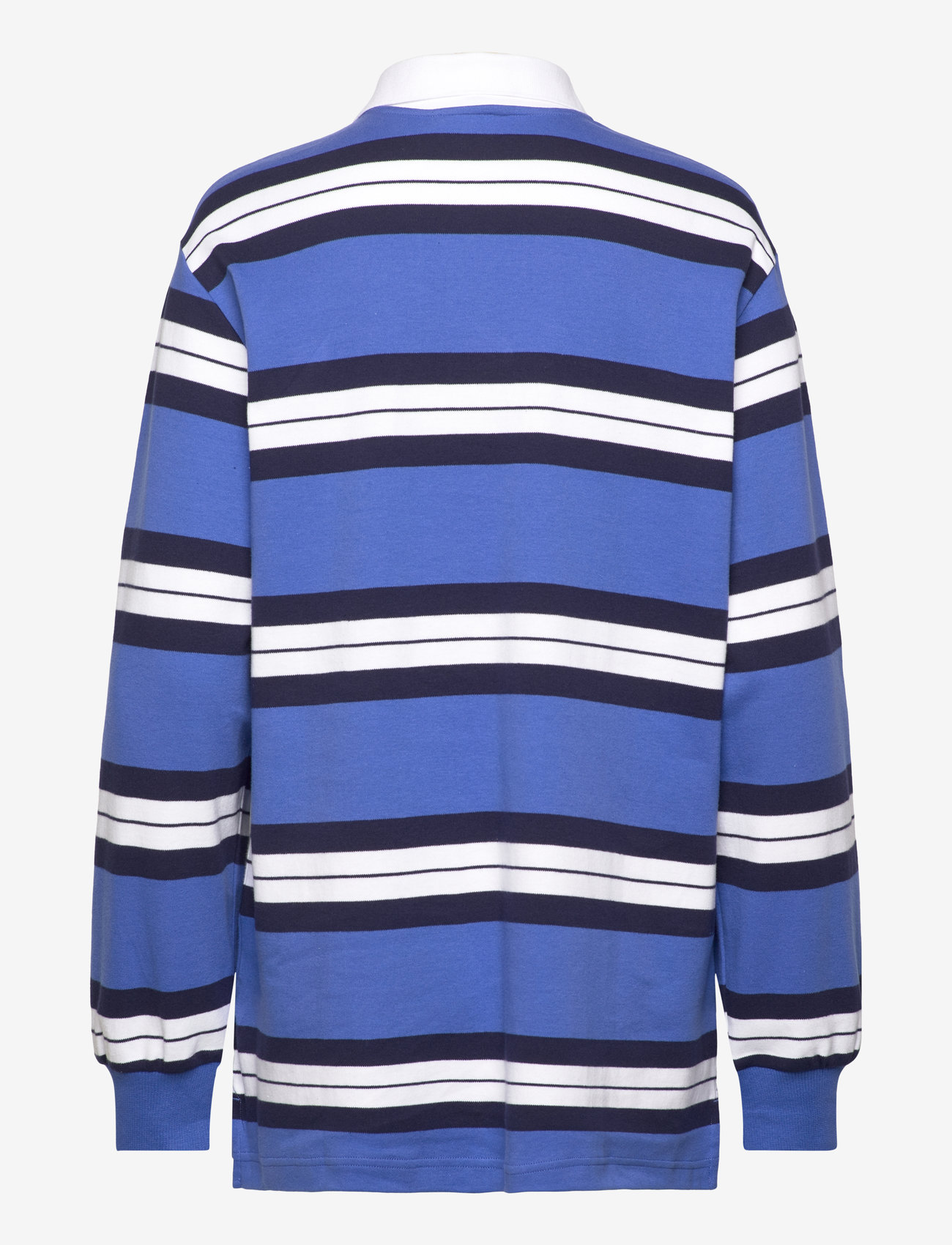 Monki - Long-Sleeved Rugby Mini Dress - kurze kleider - blue medium - 1