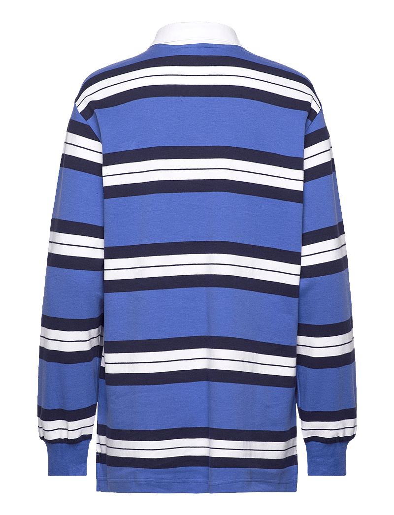 Monki - Long-Sleeved Rugby Mini Dress - minikleidid - blue medium - 1