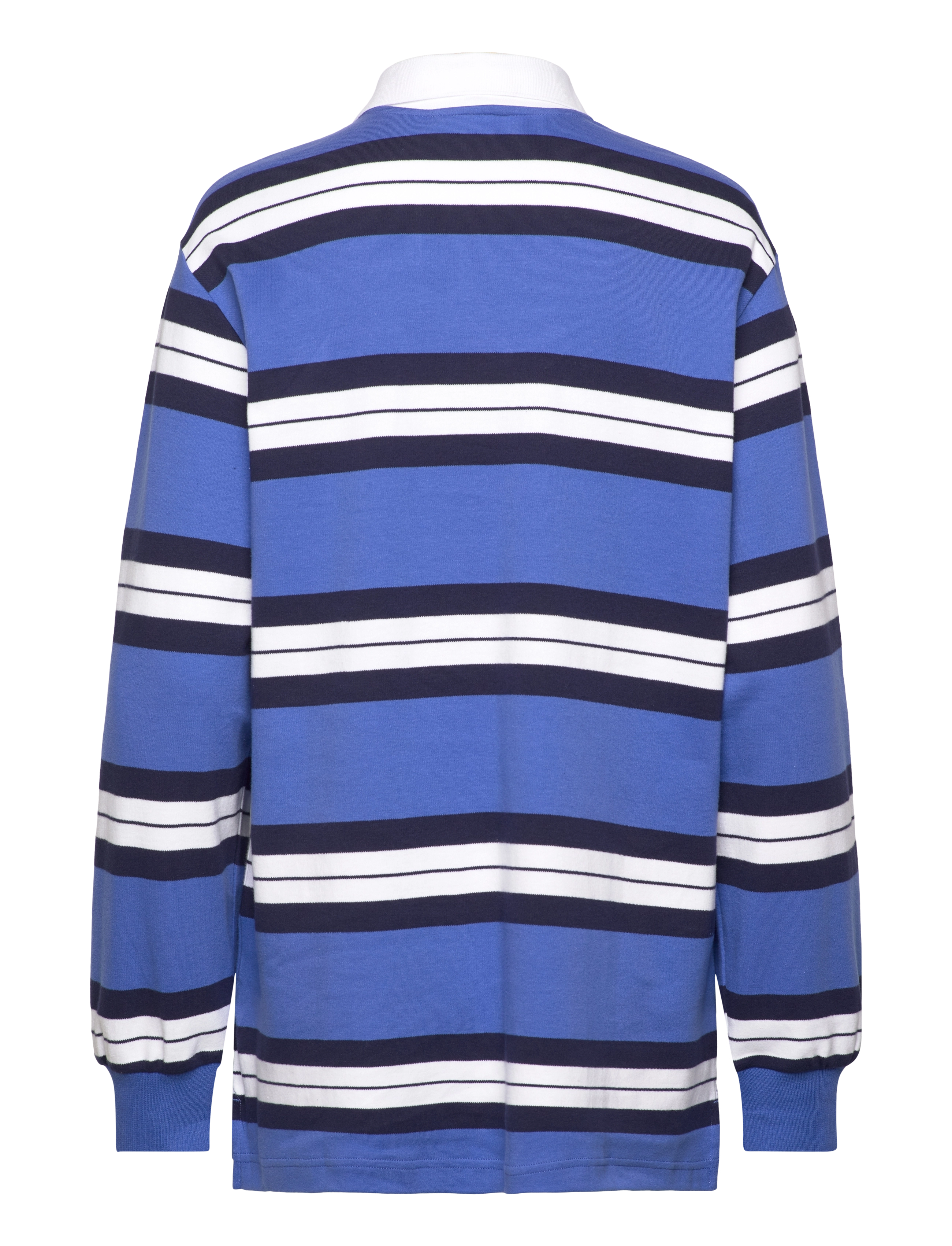 Monki - Long-Sleeved Rugby Mini Dress - short dresses - blue medium - 1