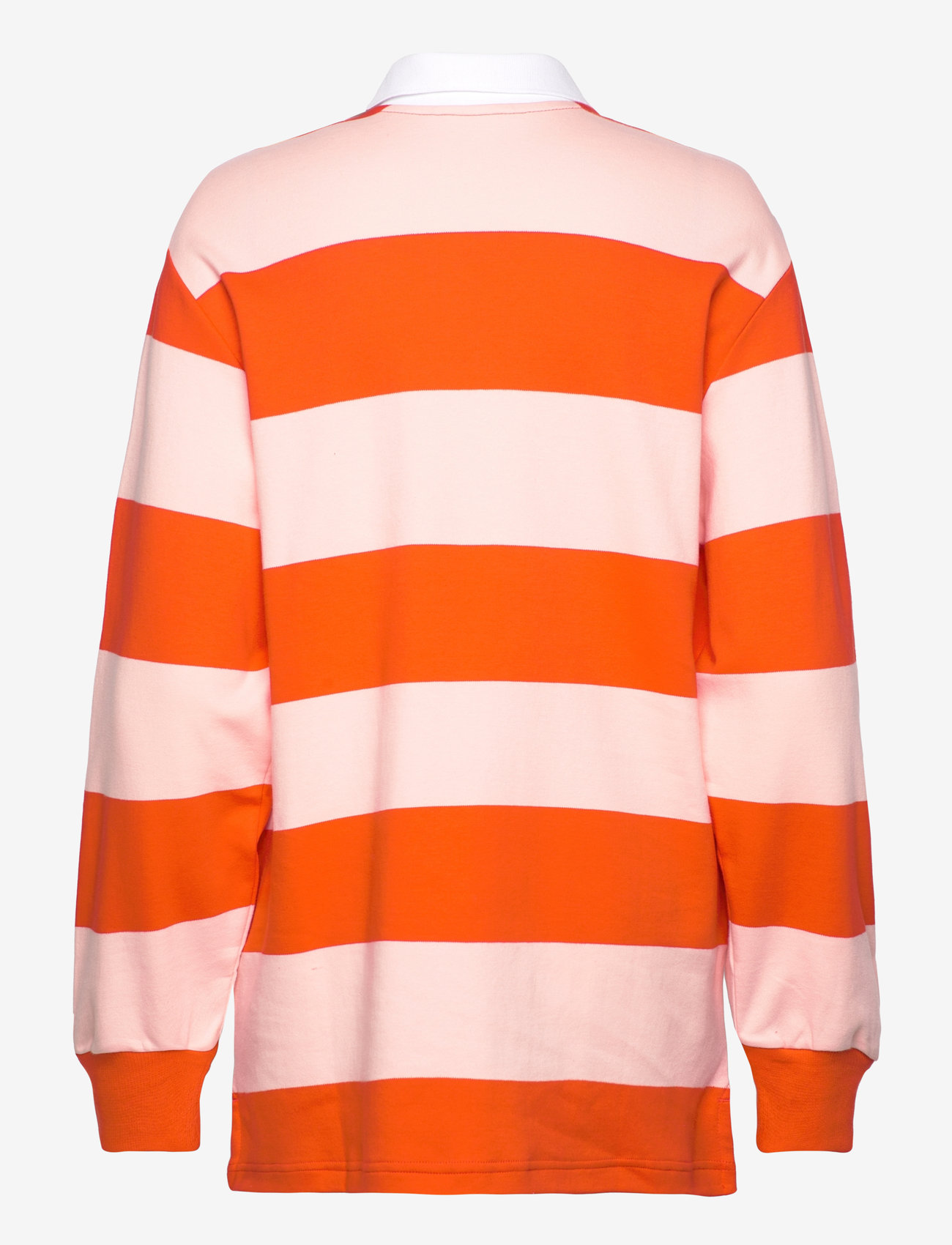 Monki - Long-Sleeved Rugby Mini Dress - korta klänningar - red bright - 1