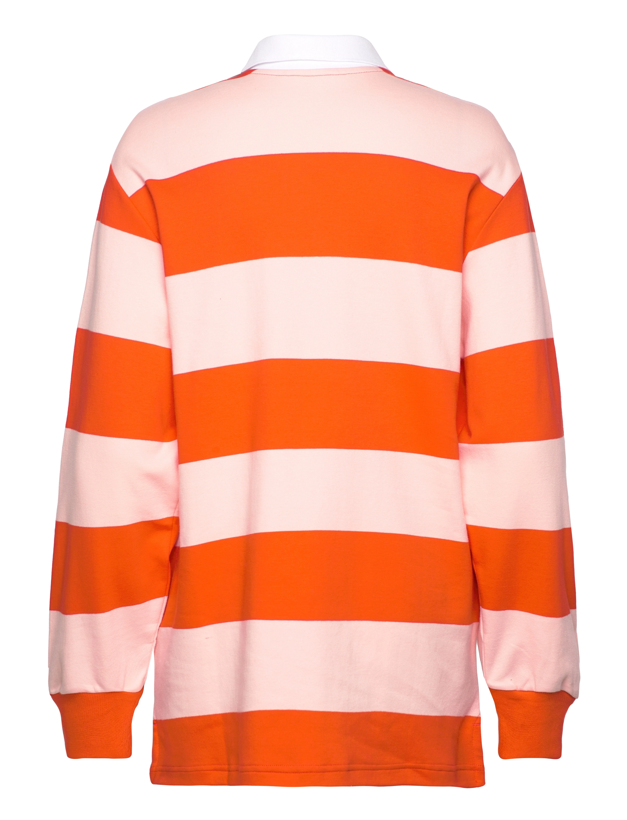 Monki - Long-Sleeved Rugby Mini Dress - kurze kleider - red bright - 1