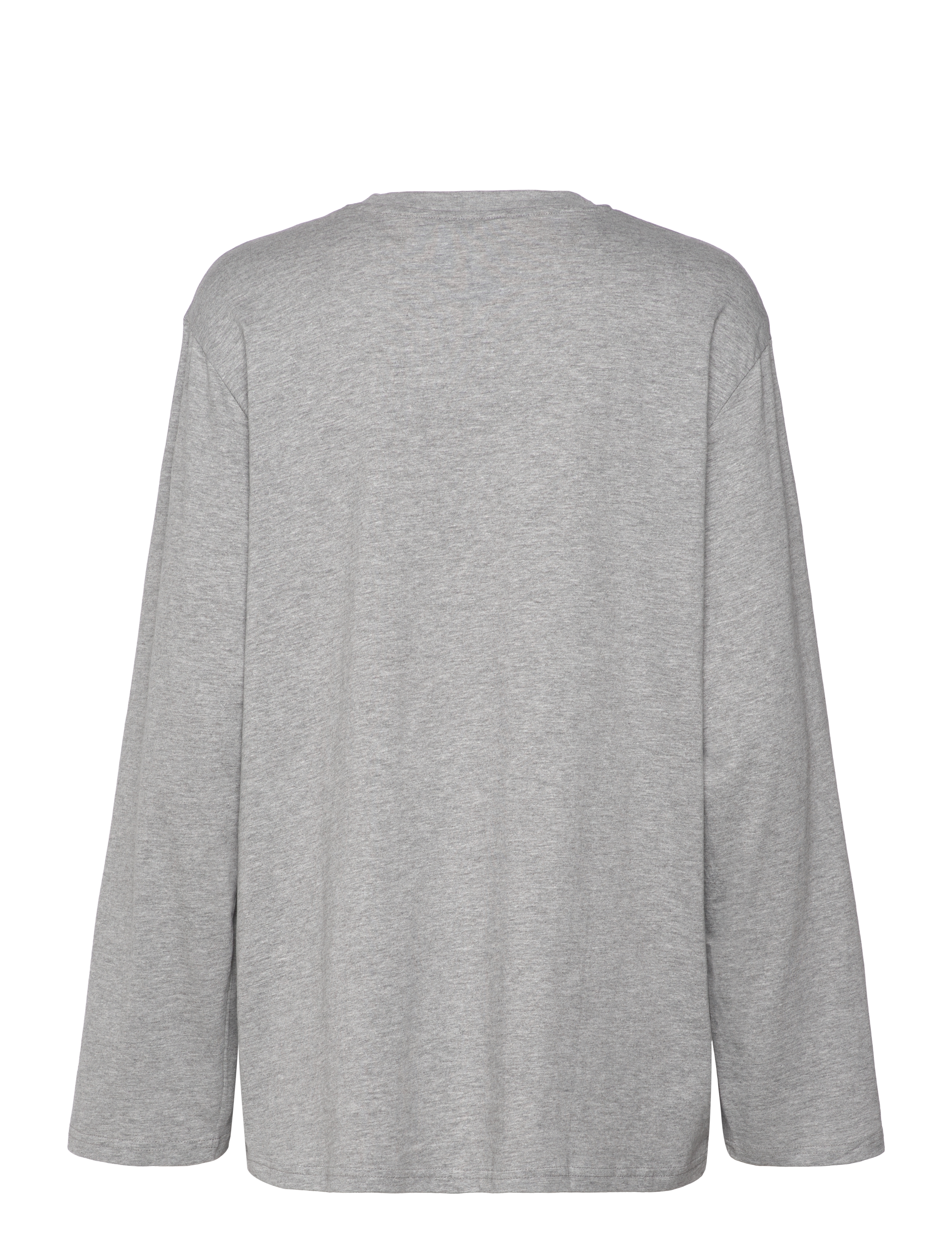 Monki - Printed Long-Sleeved Oversized T-shirt Dress - pitkähihaiset paidat - grey dusty light - 1