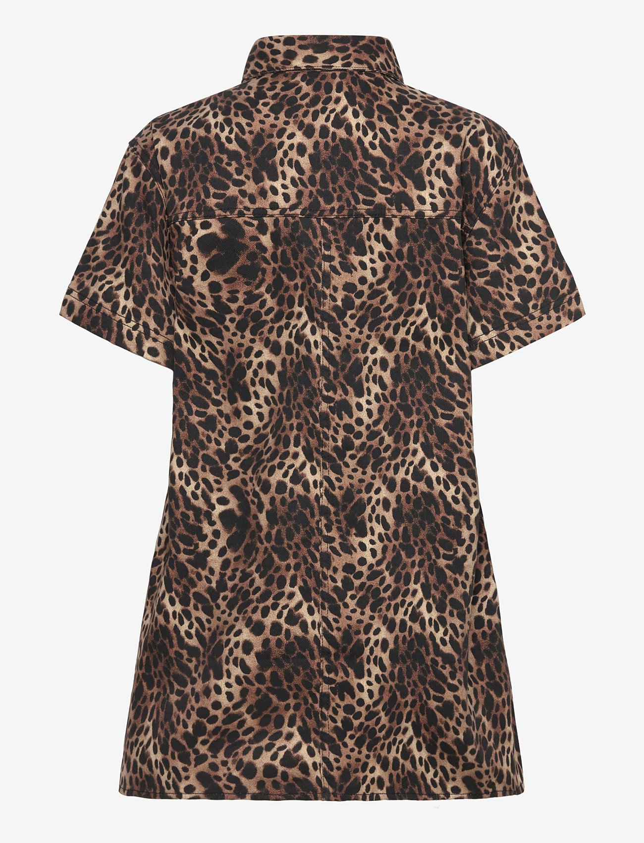 Monki - Short-Sleeved Mini Shirt Dress - kurze kleider - beige dusty light - 1