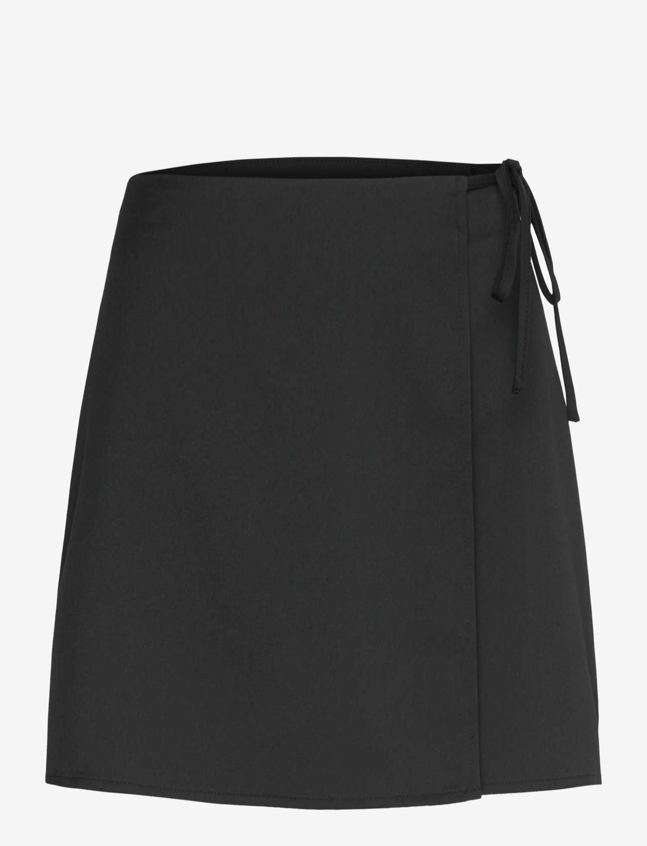 Monki - Mini Wrap Skirt - omlottkjolar - black dark - 0