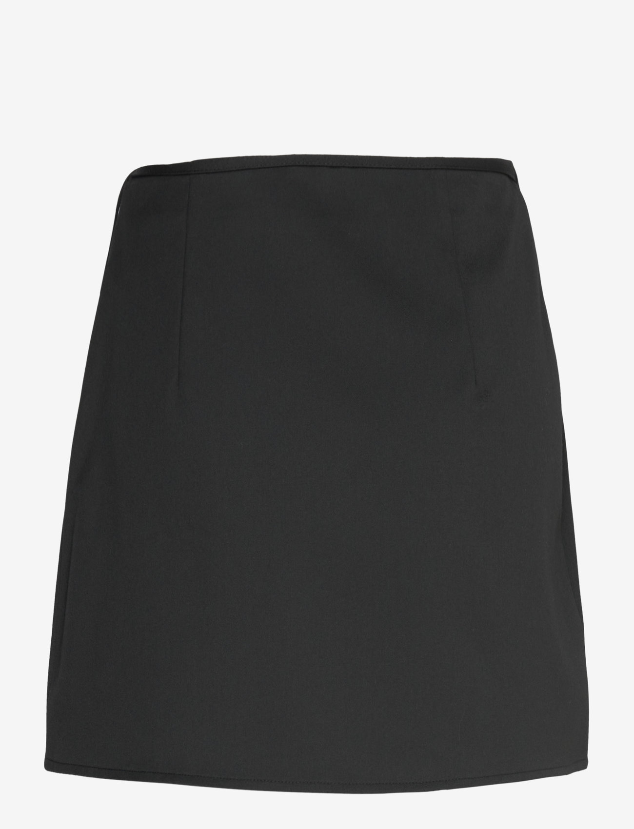 Monki - Mini Wrap Skirt - omlottkjolar - black dark - 1