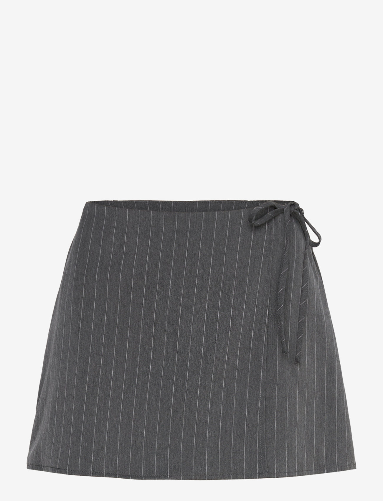 Monki - Mini Wrap Skirt - wickelröcke - grey melange dark - 0
