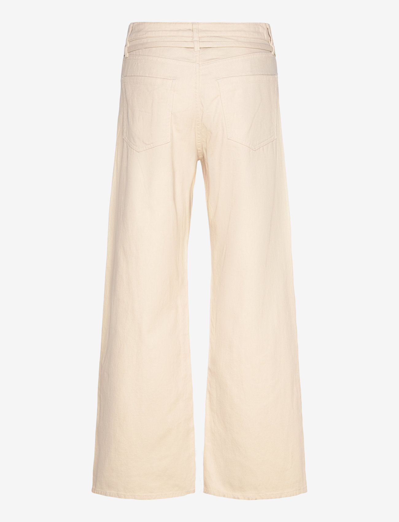 Monki - Low Waisted Relaxed Twill Trousers - vida jeans - beige dusty light - 1