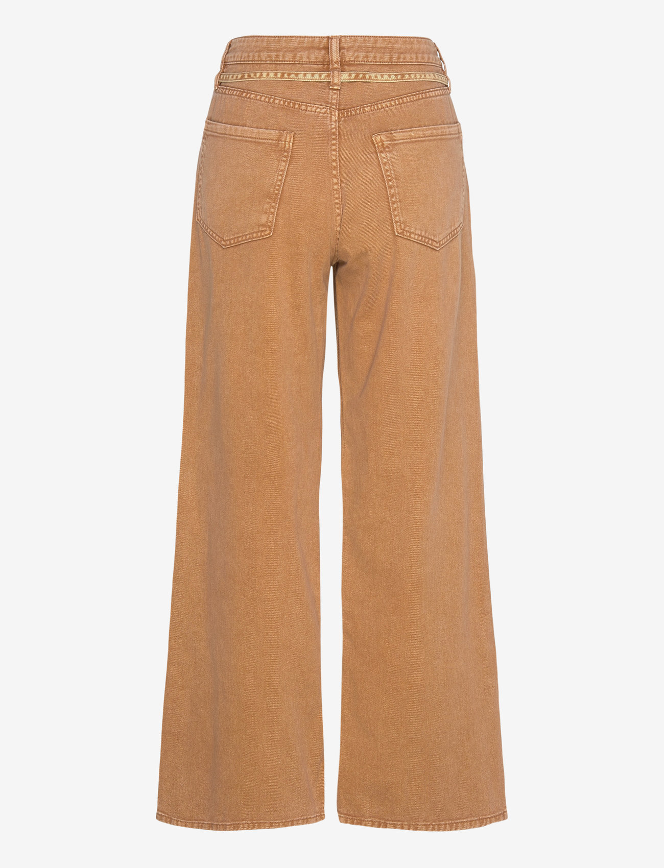 Monki - Low Waisted Relaxed Twill Trousers - vida jeans - brown medium dusty - 1