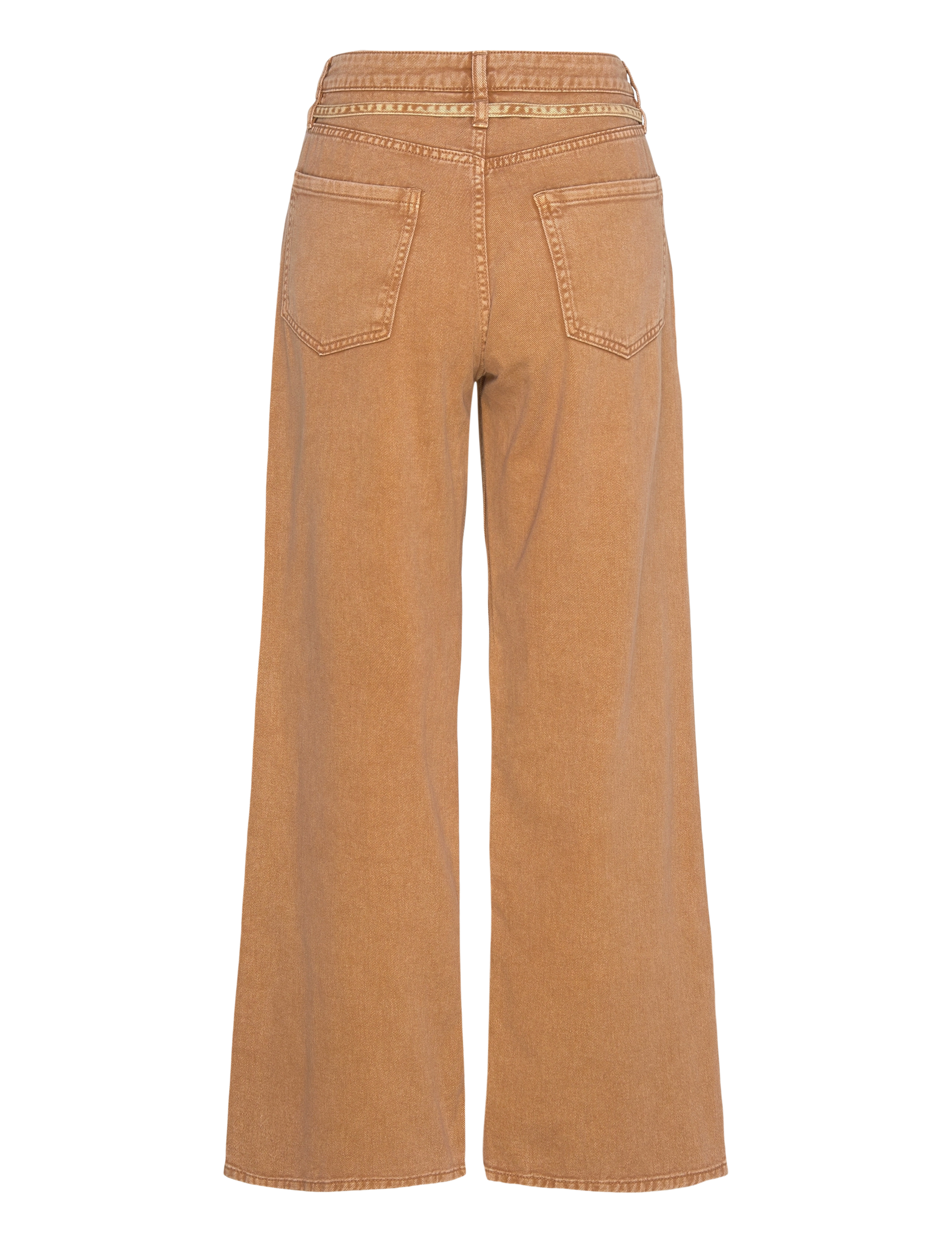 Monki - Low Waisted Relaxed Twill Trousers - džinsi ar platām starām - brown medium dusty - 1
