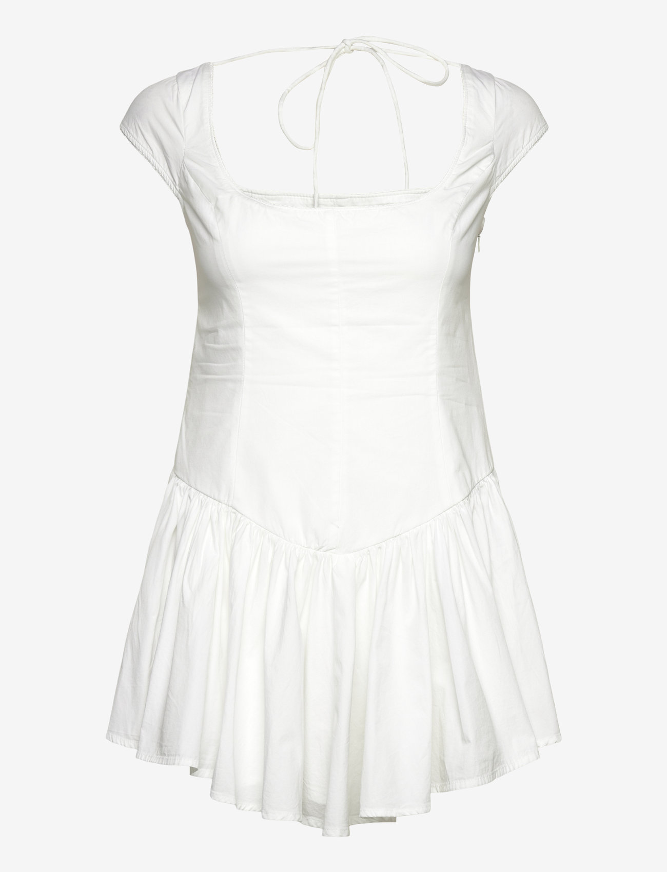 Monki - Fit and Flare Mini Dress - konfirmation - white light - 0