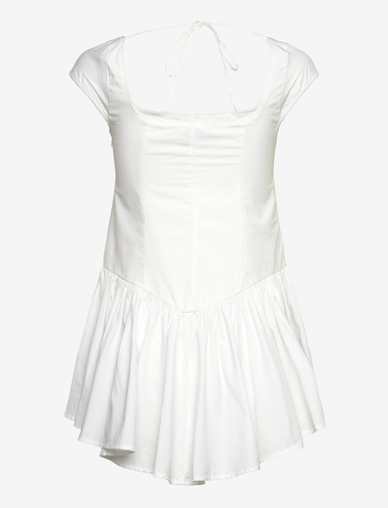 Monki - Fit and Flare Mini Dress - konfirmation - white light - 1