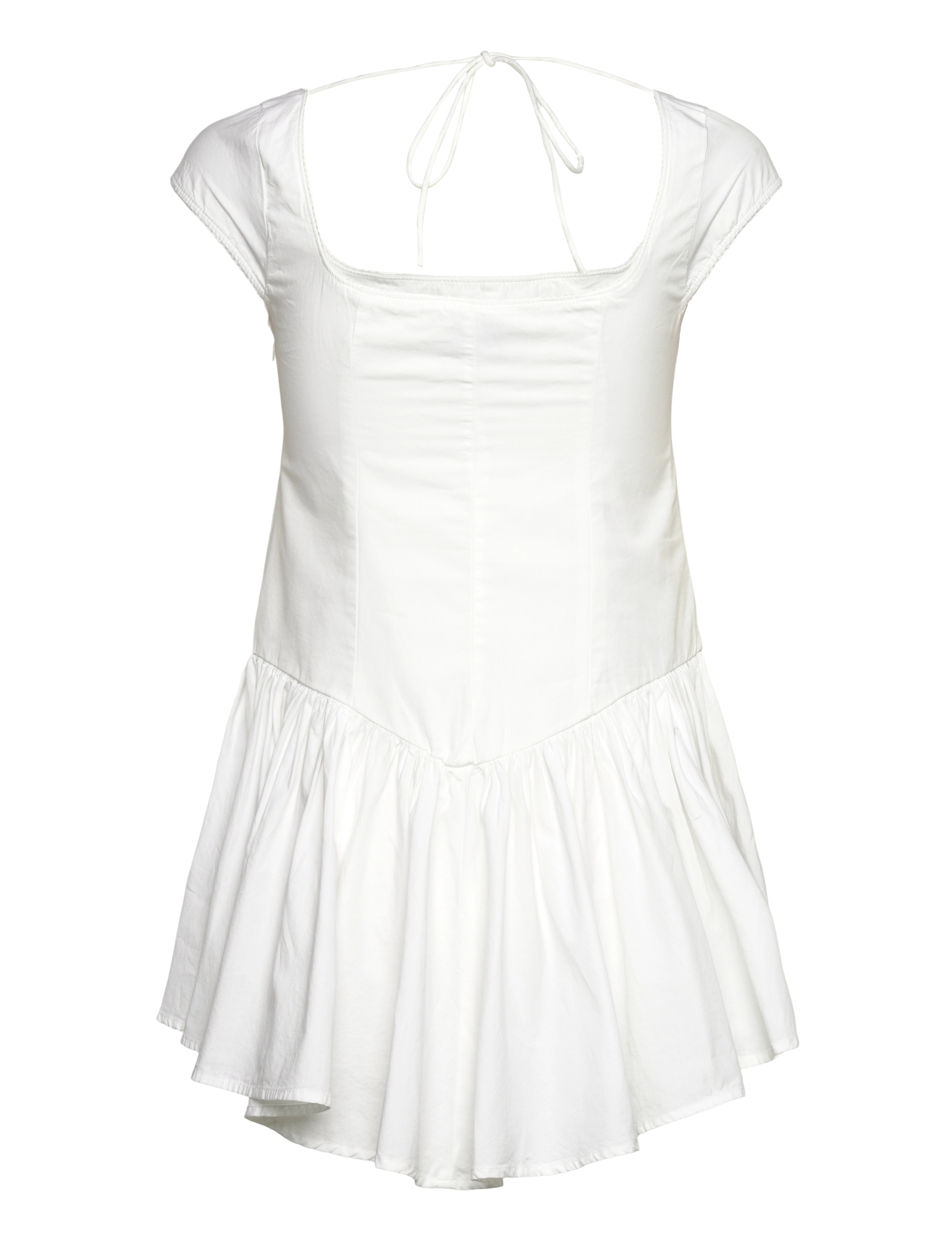 Monki - Fit and Flare Mini Dress - ferming - white light - 1