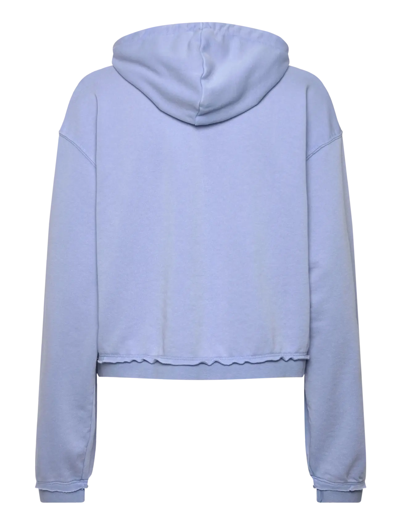 Monki - Cropped Terry Pyjama Hoodie - hoodies - blue medium - 1