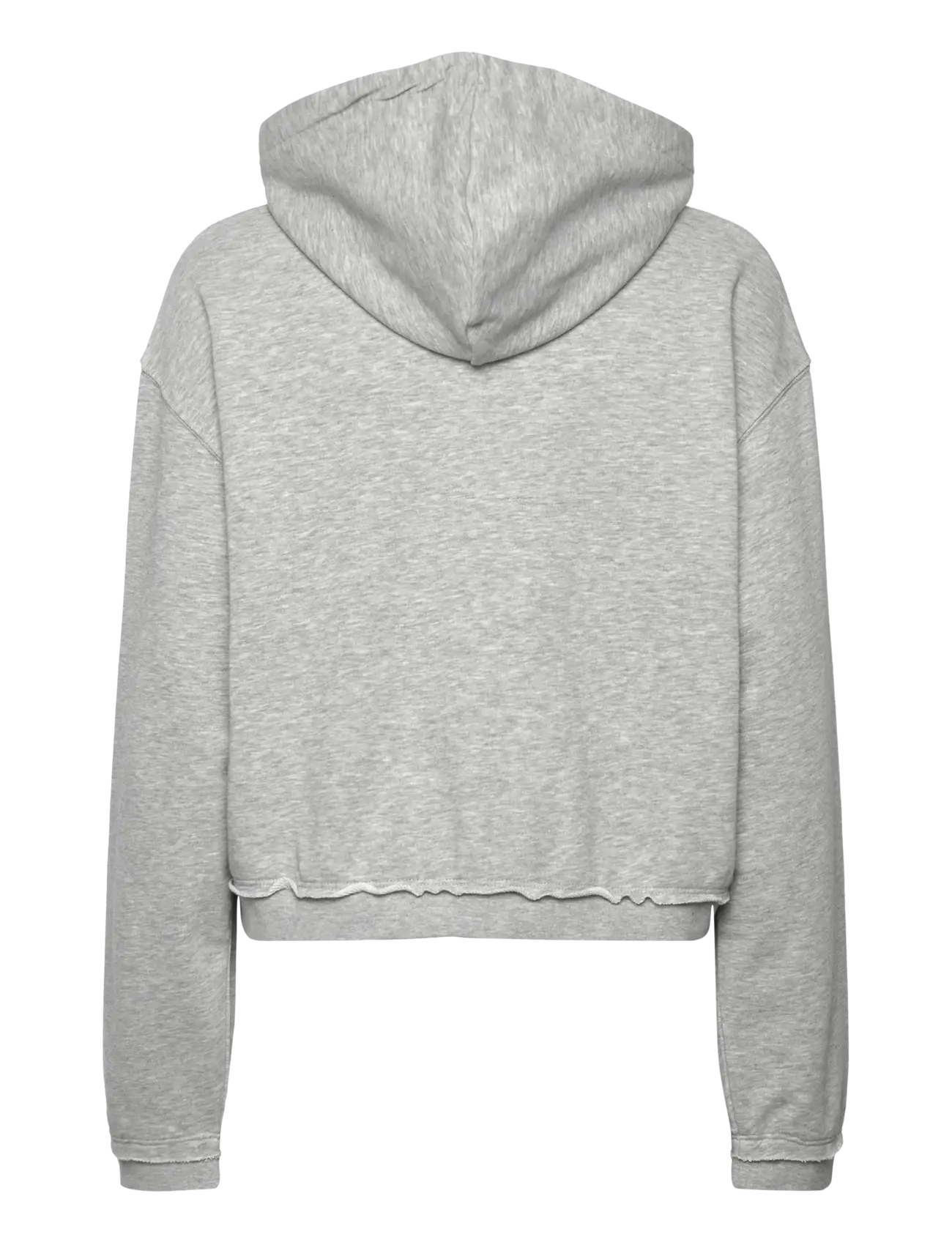 Monki - Cropped Terry Pyjama Hoodie - hoodies - grey dusty light - 1