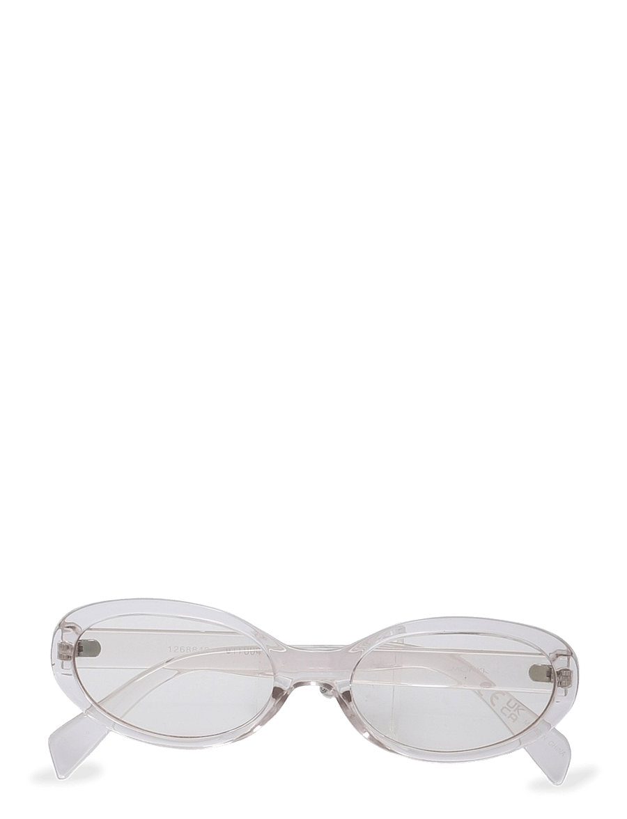 Monki - Slim Oval Tinted Sunglasses - runder rahmen - beige dusty light - 0