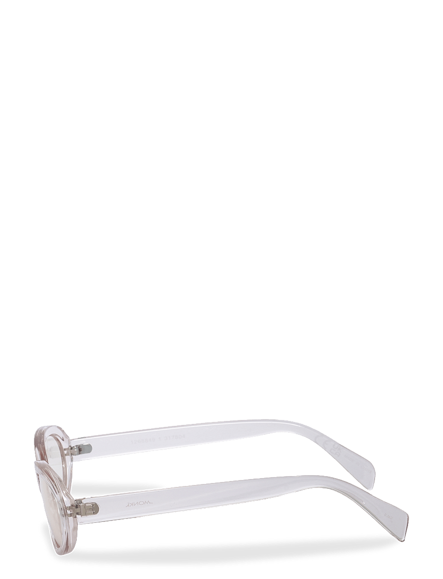 Monki - Slim Oval Tinted Sunglasses - runder rahmen - beige dusty light - 2