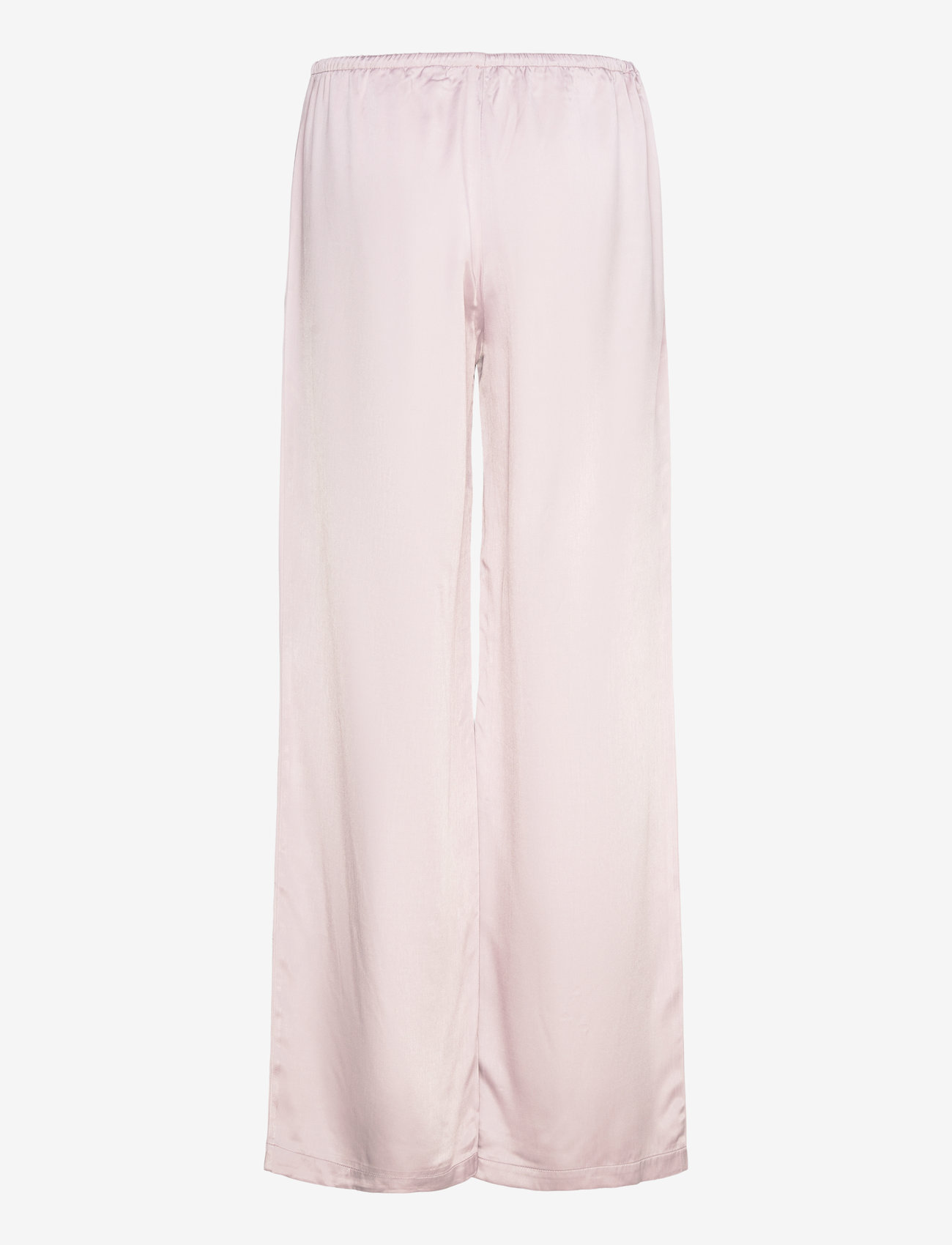 Monki - Low-Rise Relaxed Pull-on Satin Trousers - pink dusty light - 1
