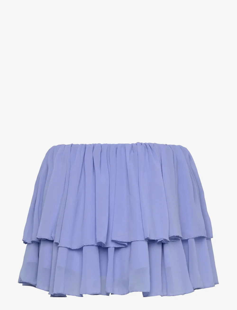 Monki - Frilled Mini Skirt - miniseelikud - blue medium - 1