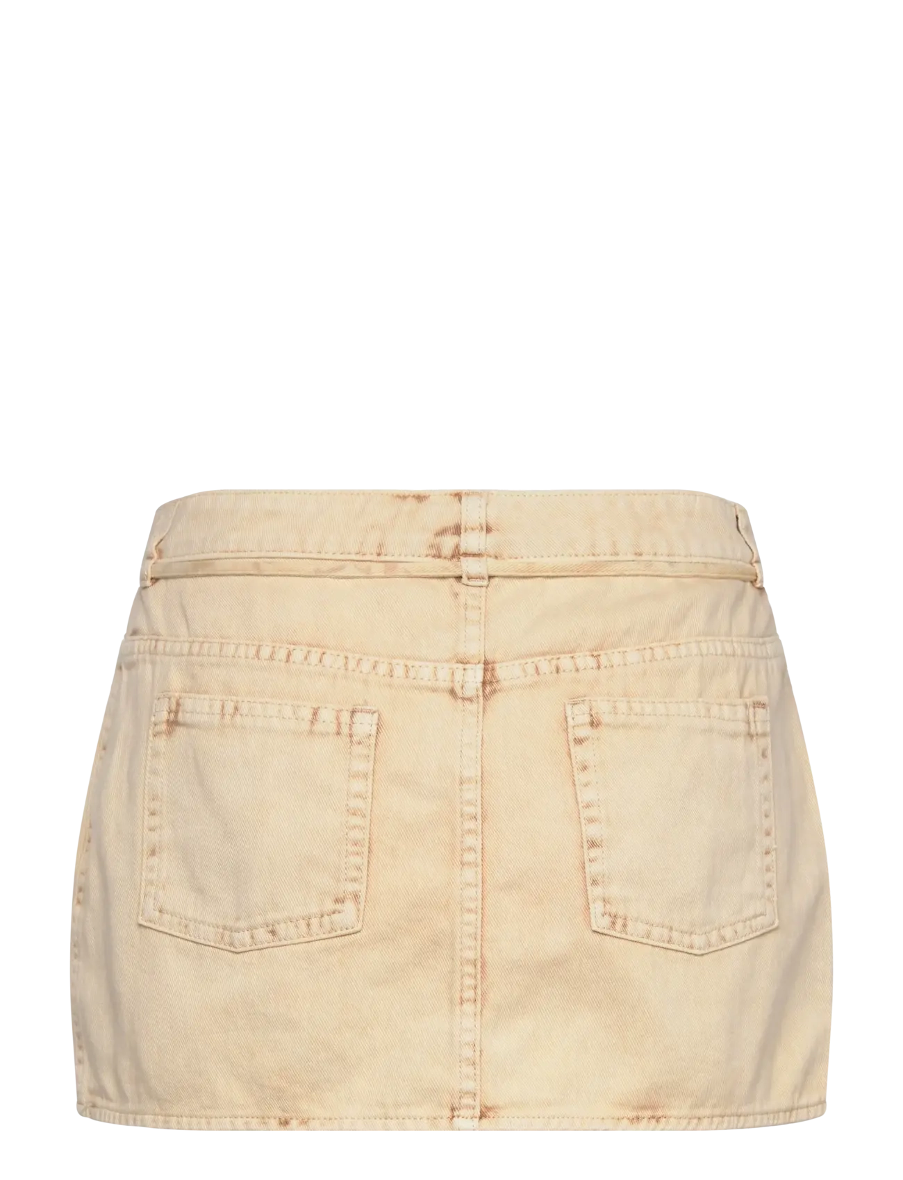 Monki - Low Waisted Denim Mini Skirt - white dusty light - 1