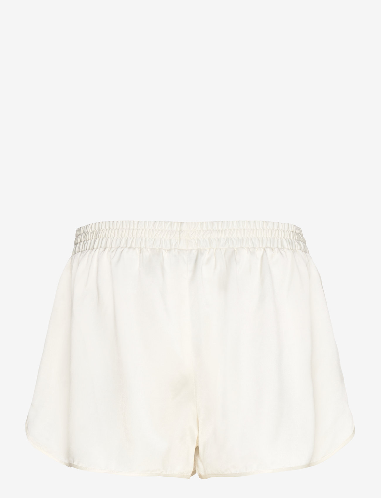 Monki - Short Low-Rise Satin Shorts - casual shorts - white light - 1
