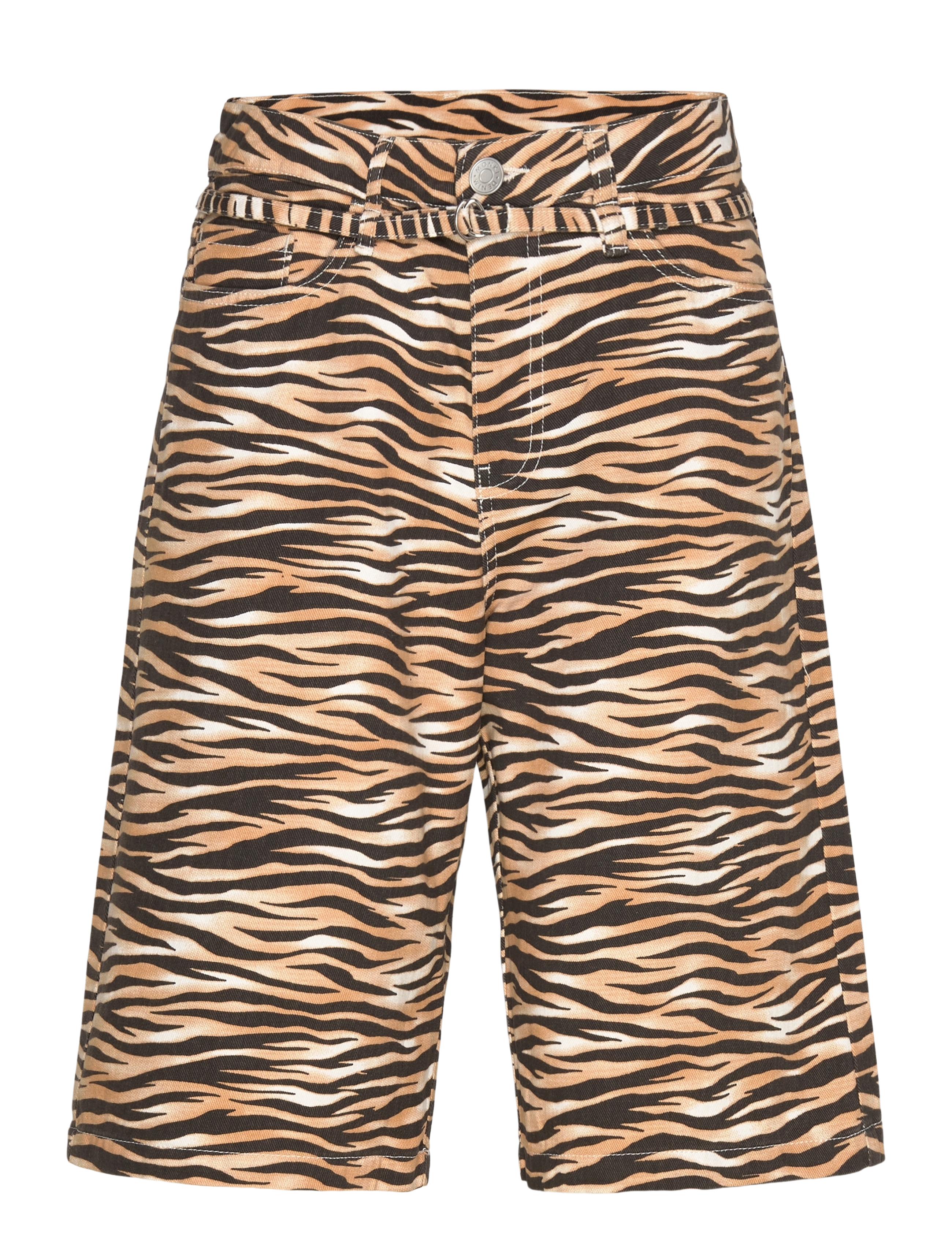 Monki Low Rise Cargo Cotton Twill Jorts, Kvinder, Lavtaljede Jorts, Multi/mønstret, Str: 44