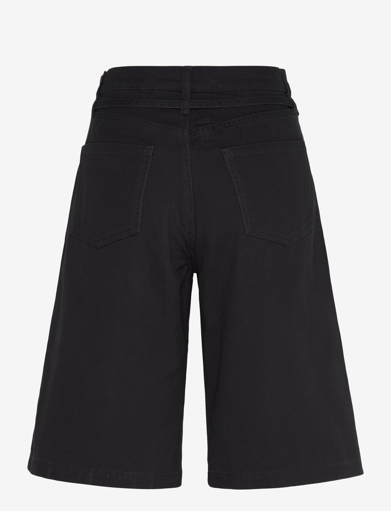 Monki - Low Rise Cargo Cotton Twill Jorts - casual shorts - black dark - 1