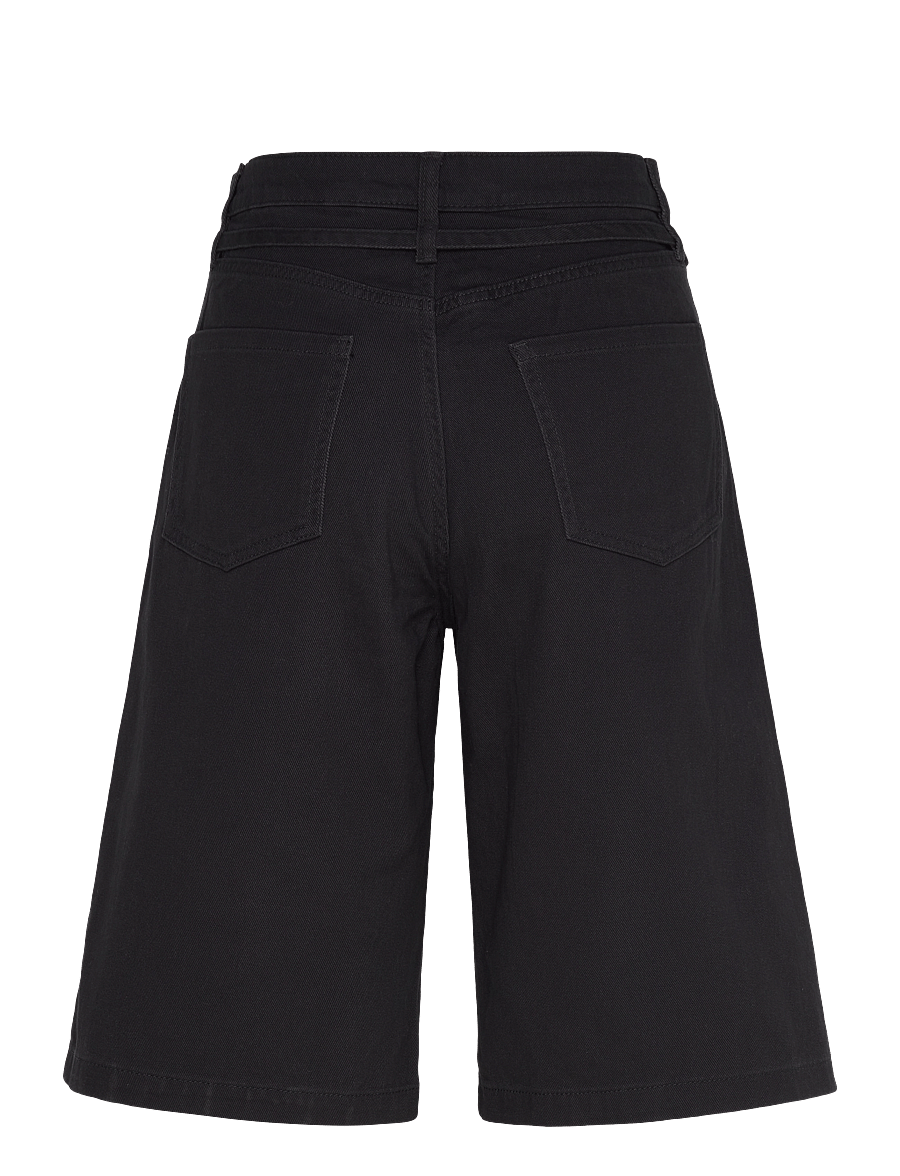 Monki - Low Rise Cargo Cotton Twill Jorts - freizeitshorts - black dark - 1