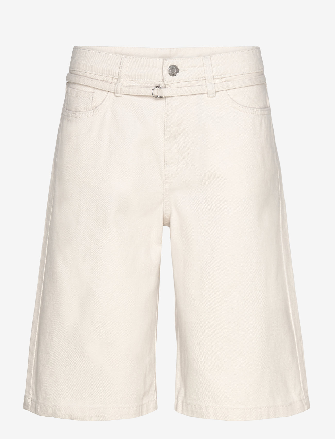 Monki - Low Rise Cargo Cotton Twill Jorts - casual shorts - white light - 0