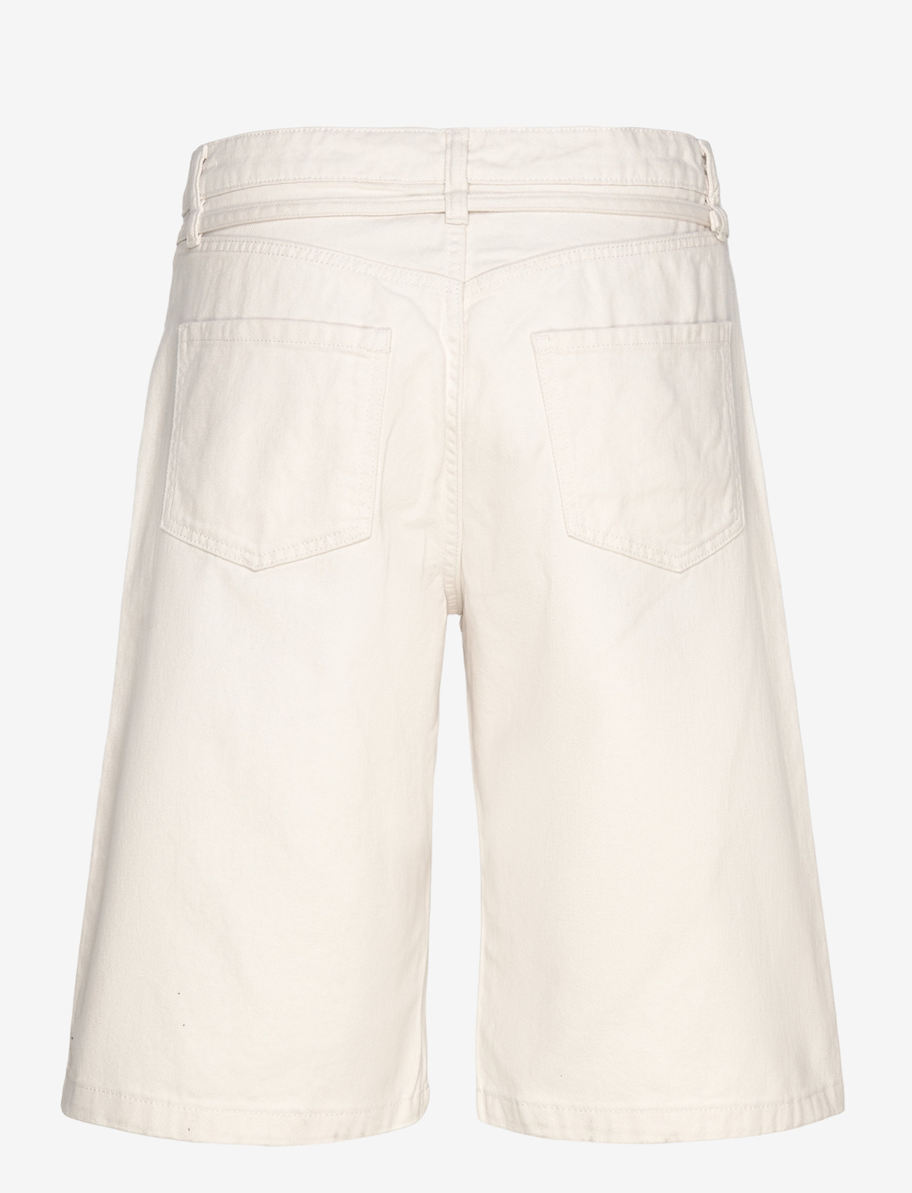 Monki - Low Rise Cargo Cotton Twill Jorts - casual shorts - white light - 1