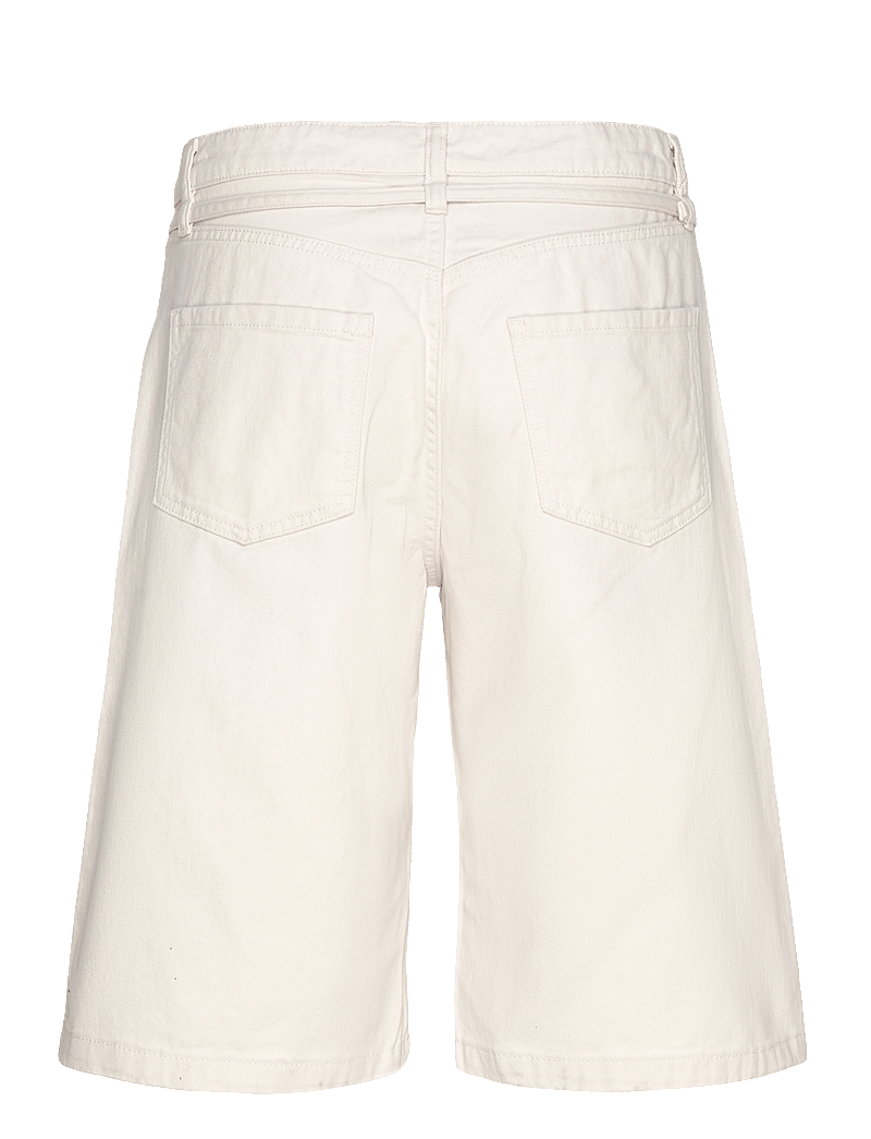 Monki - Low Rise Cargo Cotton Twill Jorts - casual shorts - white light - 1