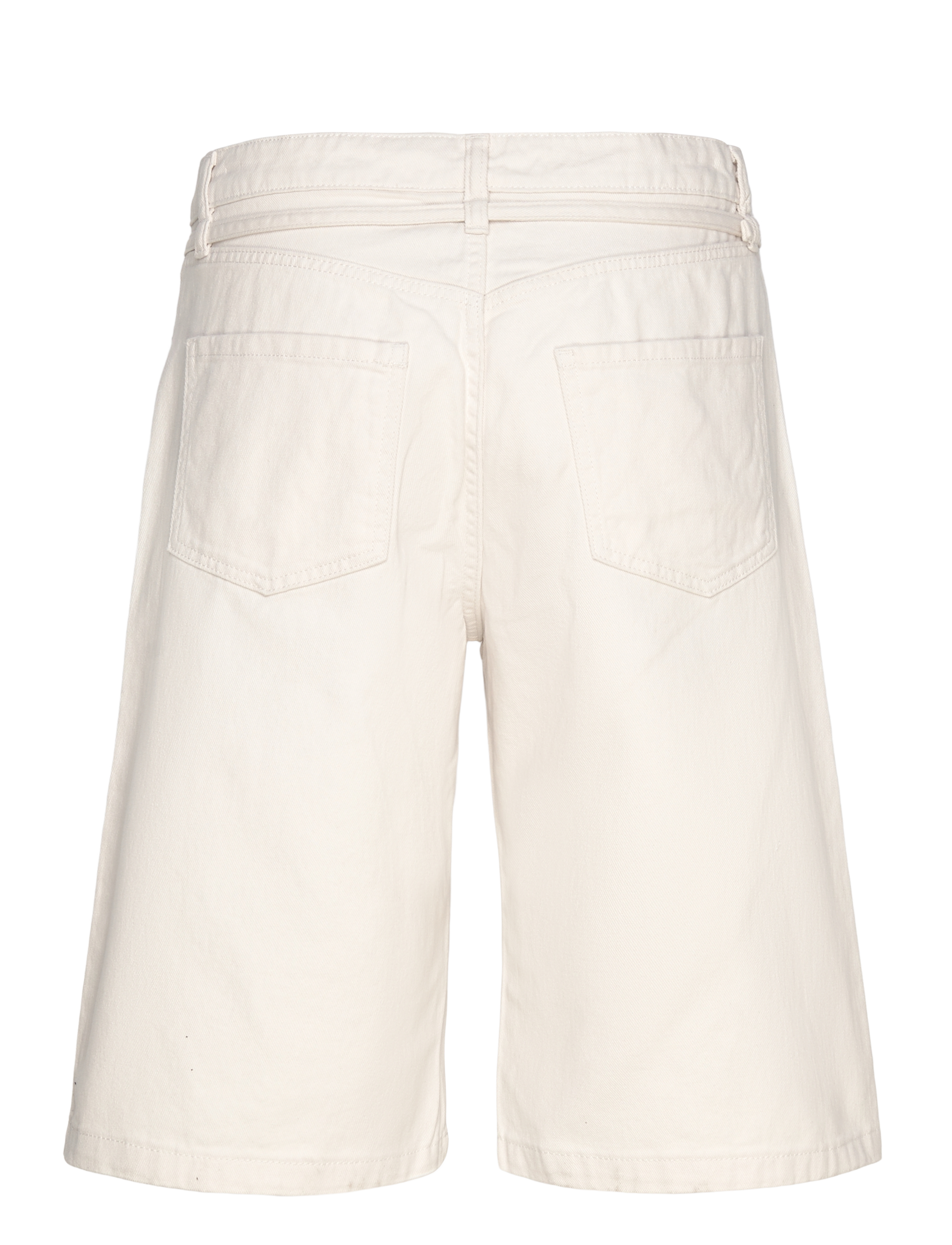 Monki - Low Rise Cargo Cotton Twill Jorts - casual korte broeken - white light - 1