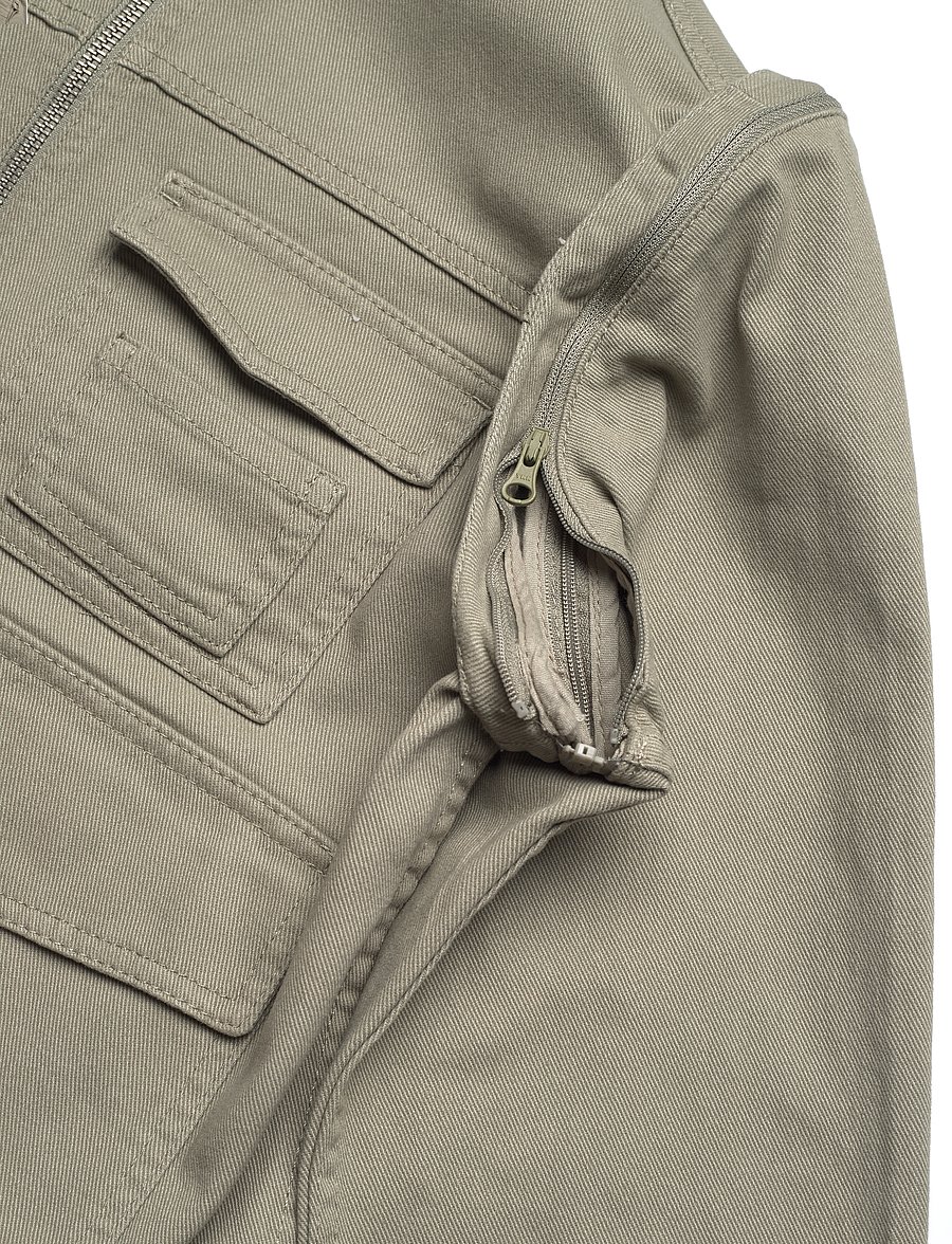 Monki - Detachable Sleeve Cotton Jacket - frühlingsjacken - khaki green medium dusty - 4