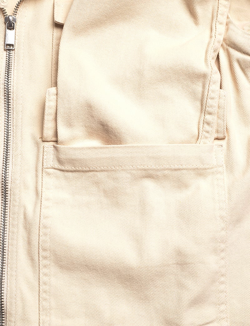 Monki - Detachable Sleeve Cotton Jacket - herbstjacken - beige dusty light - 4