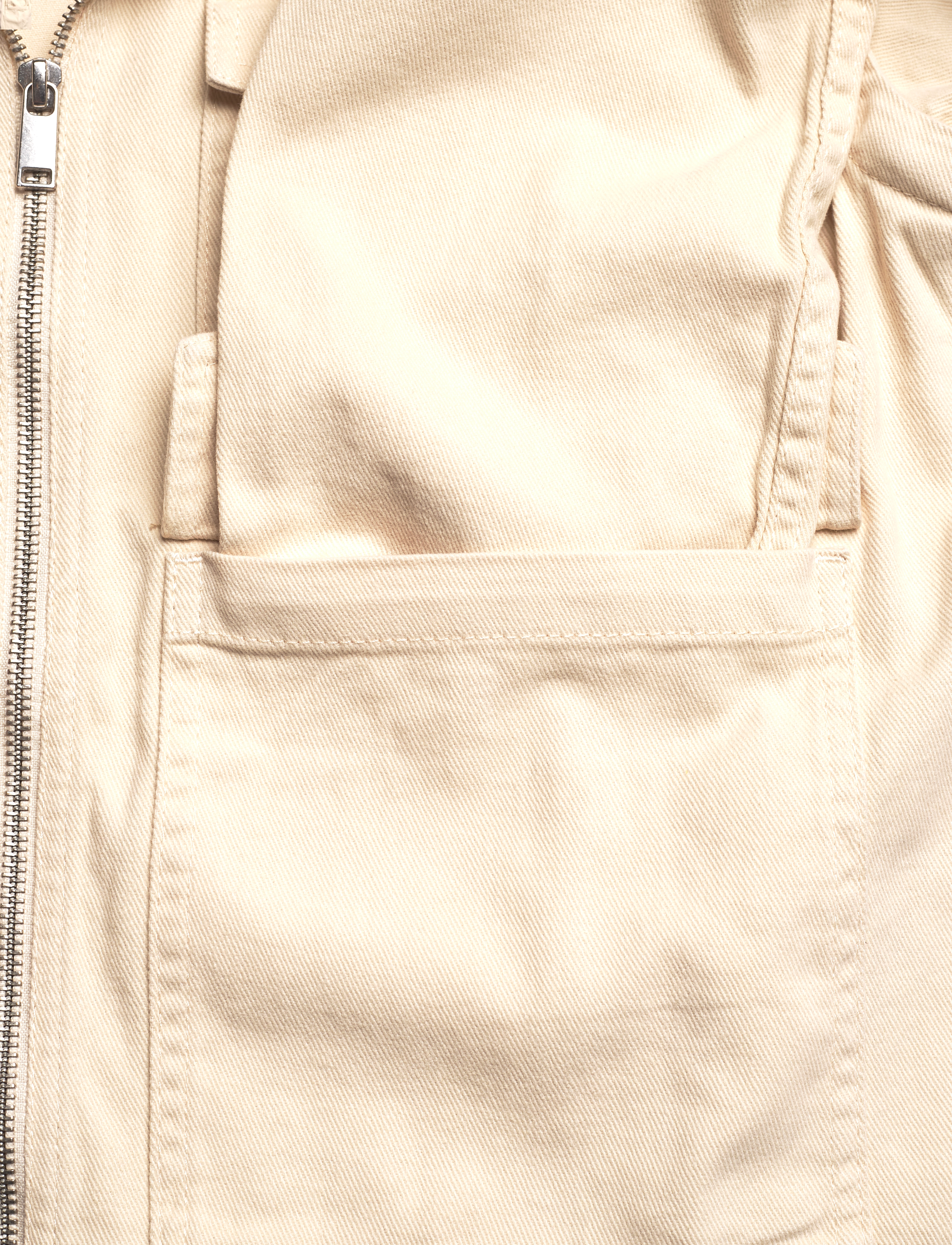 Monki - Detachable Sleeve Cotton Jacket - kevadjoped - beige dusty light - 4
