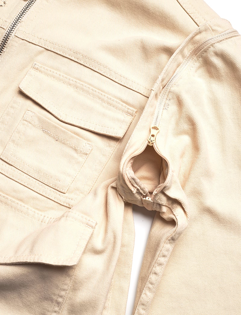 Monki - Detachable Sleeve Cotton Jacket - herbstjacken - beige dusty light - 5