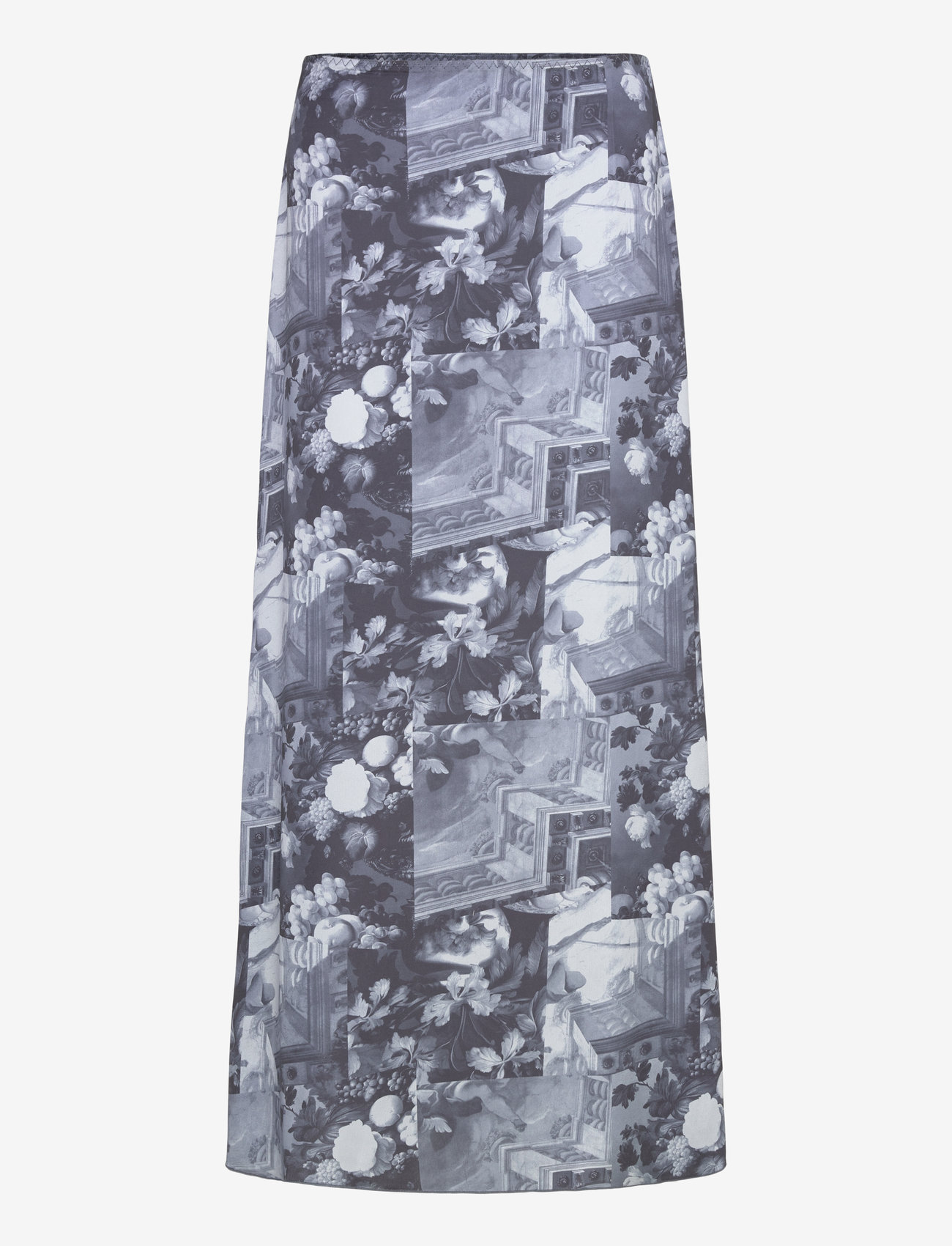 Monki - Long maxi skirt - maxikjolar - grey dark - 0