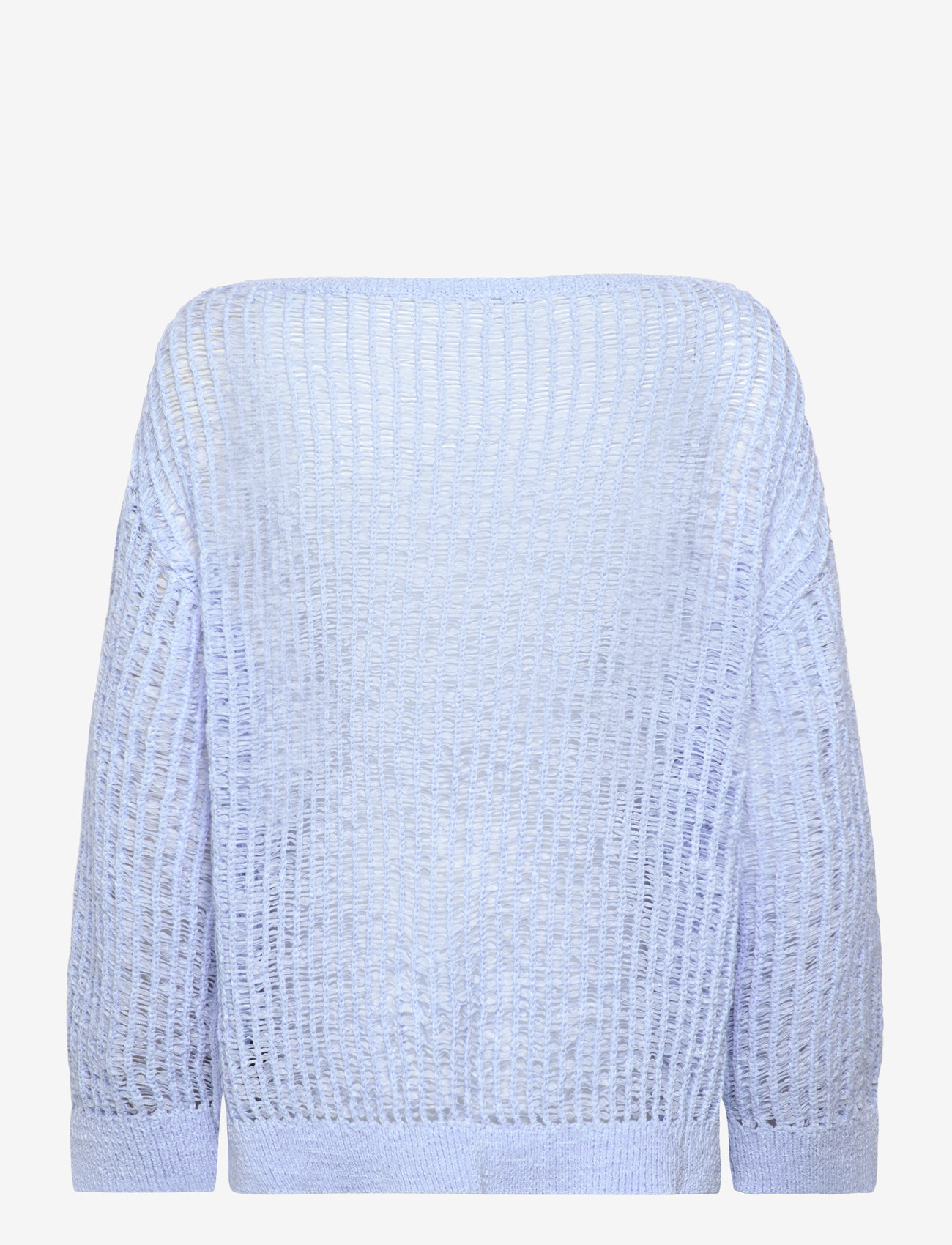 Monki - Loose Open-Knit Side Slit Sweater - striktrøjer - blue light - 1