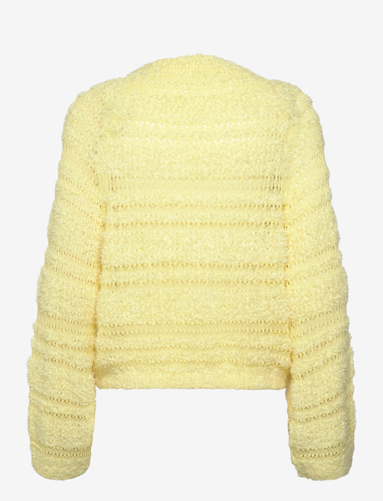 Monki - Soft Knitted Single-Breasted Cardigan - yellow light - 1