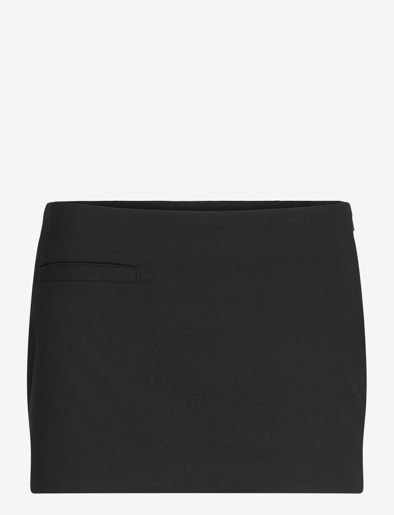 Monki - Low Waisted Mini Suiting Skirt - miniseelikud - black dark - 0
