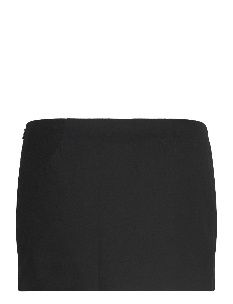 Monki - Low Waisted Mini Suiting Skirt - miniseelikud - black dark - 1