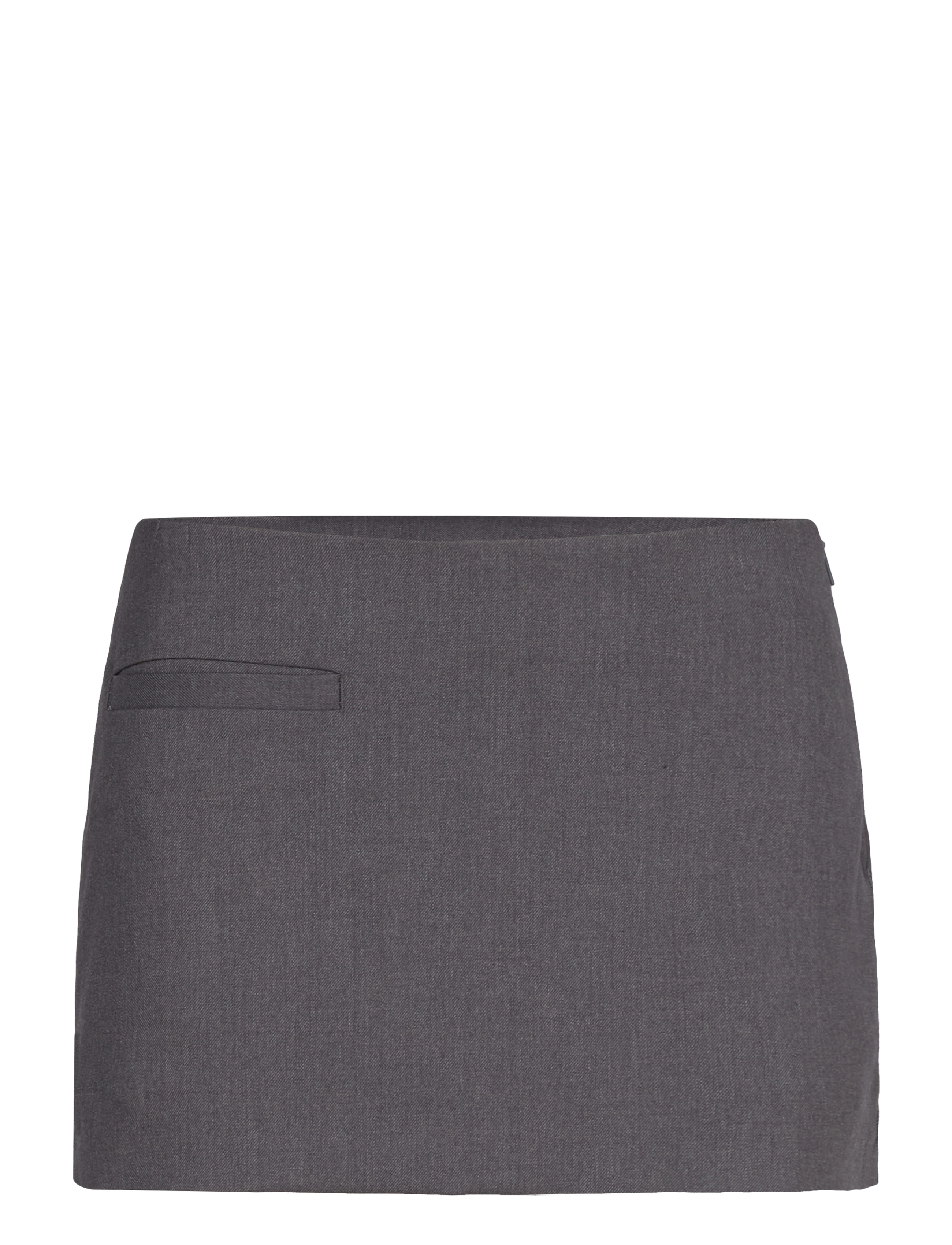 Monki Low Waisted Mini Suiting Skirt, 46, Röcke, Grau - Short Frauen