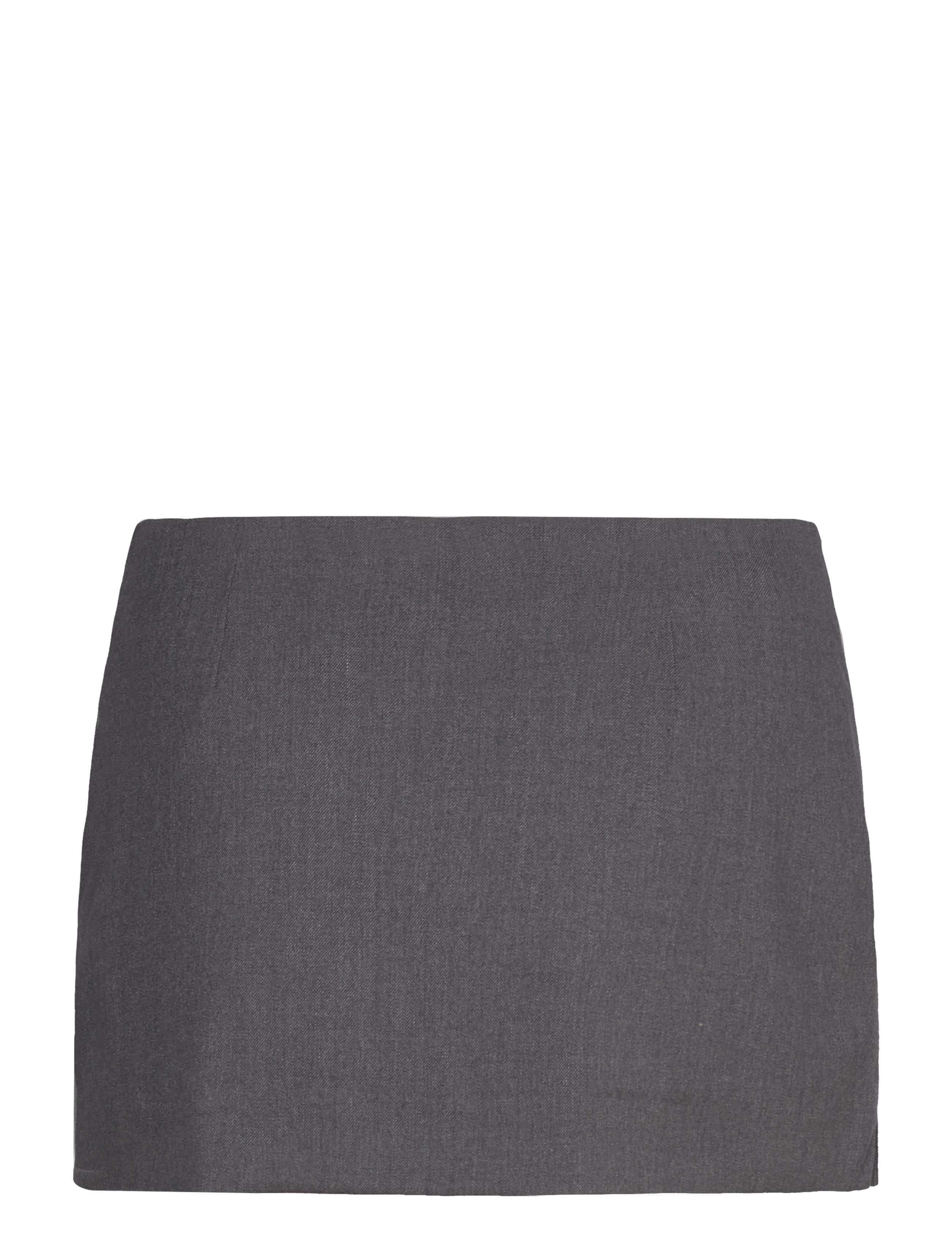 Monki - Low Waisted Mini Suiting Skirt - korta kjolar - grey dark - 1