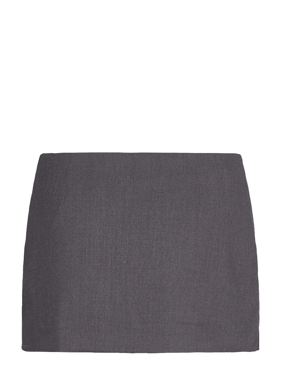 Monki - Low Waisted Mini Suiting Skirt - kurze röcke - grey dark - 1